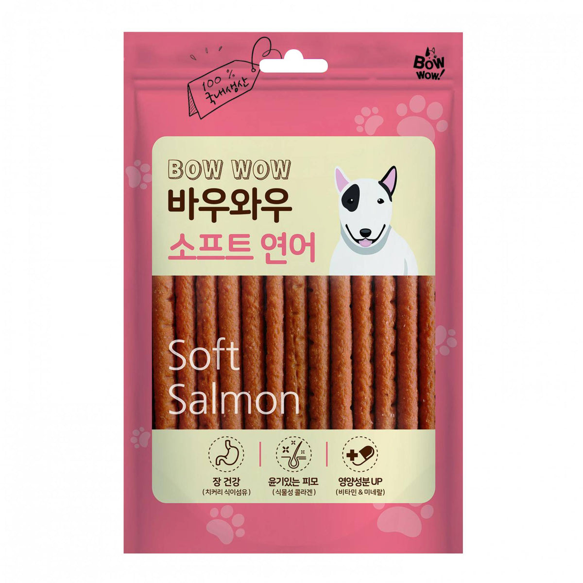 Bow Wow - BW1015 Salmon Jerky Dog Treats 150gSuperpets Trading