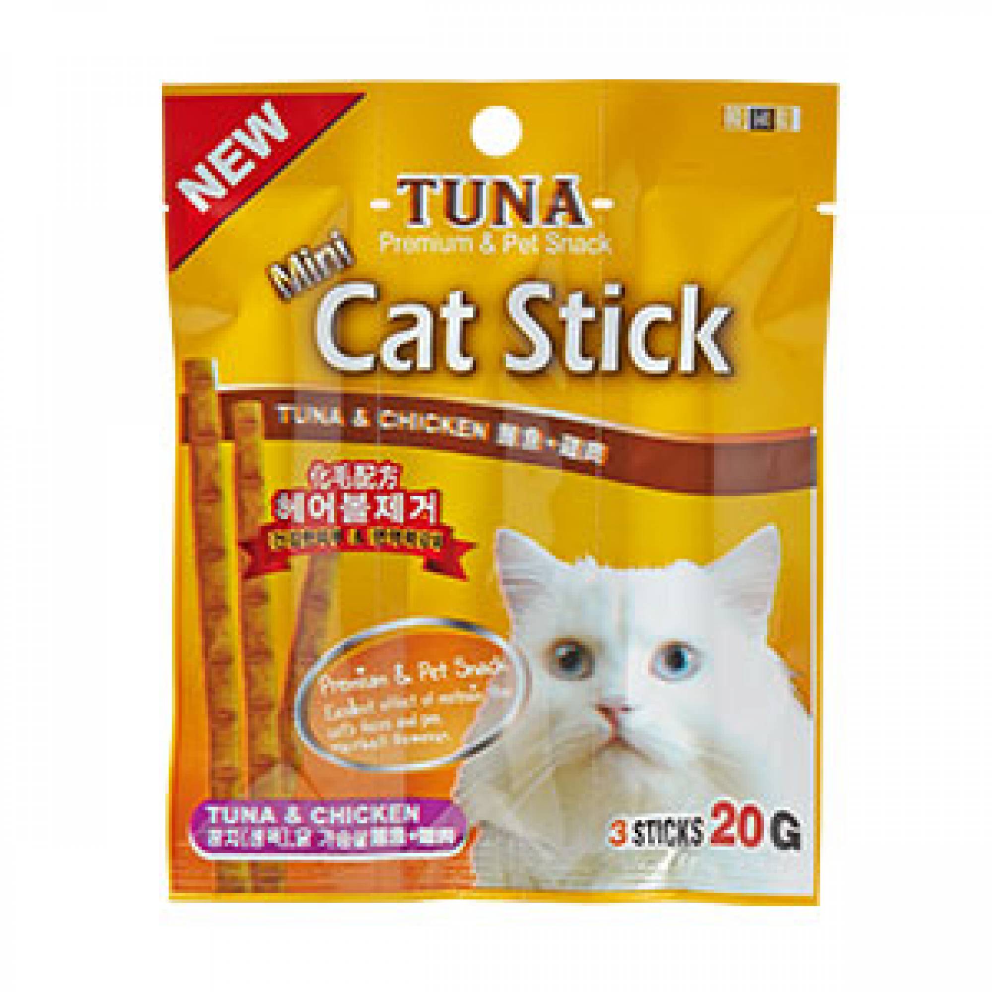 Bow Wow - Cat Treat Mini Cat Stick - Tuna & Chicken 20gSuperpets Trading