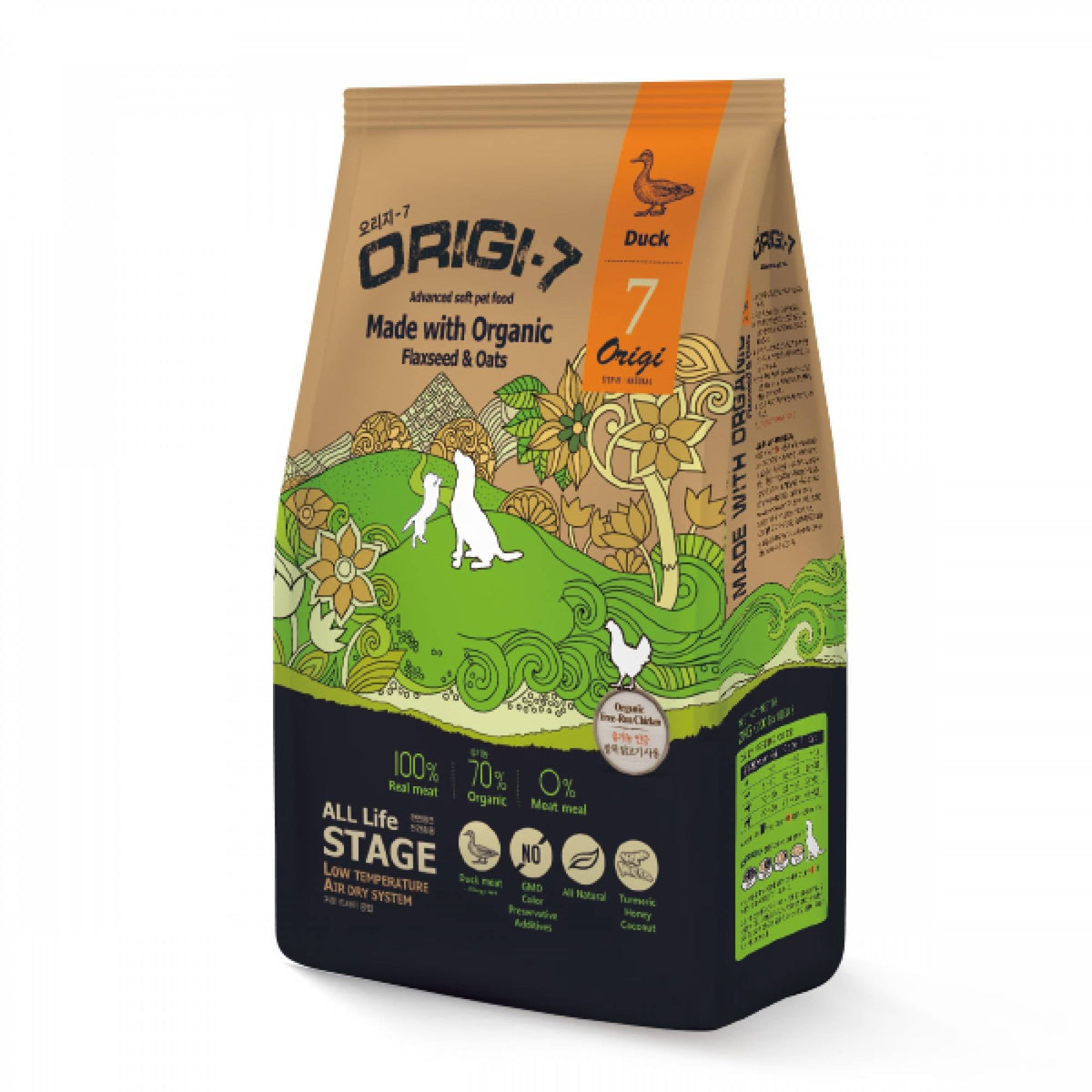 Bow Wow - Dog Origi-7 Air-Dried Advanced Soft Pet Food - Duck 1.2kg (200g x 6 bags)DogsSuperpets Trading