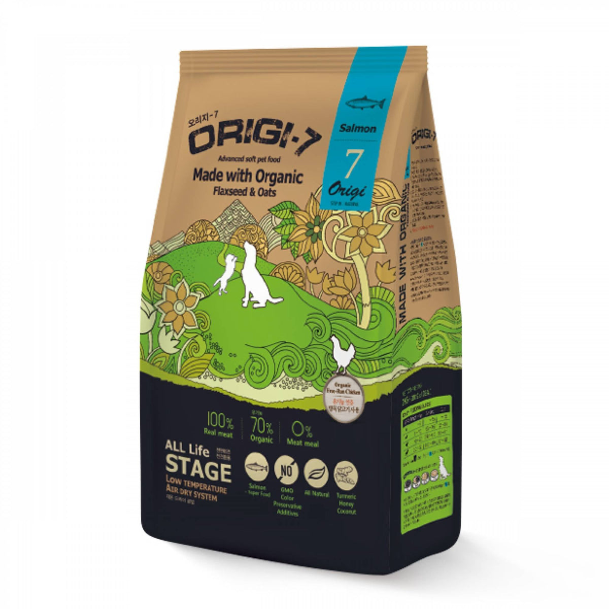 Bow Wow - Dog Origi-7 Air-Dried Advanced Soft Pet Food - Salmon 1.2kg (200g x 6 bags)DogsSuperpets Trading