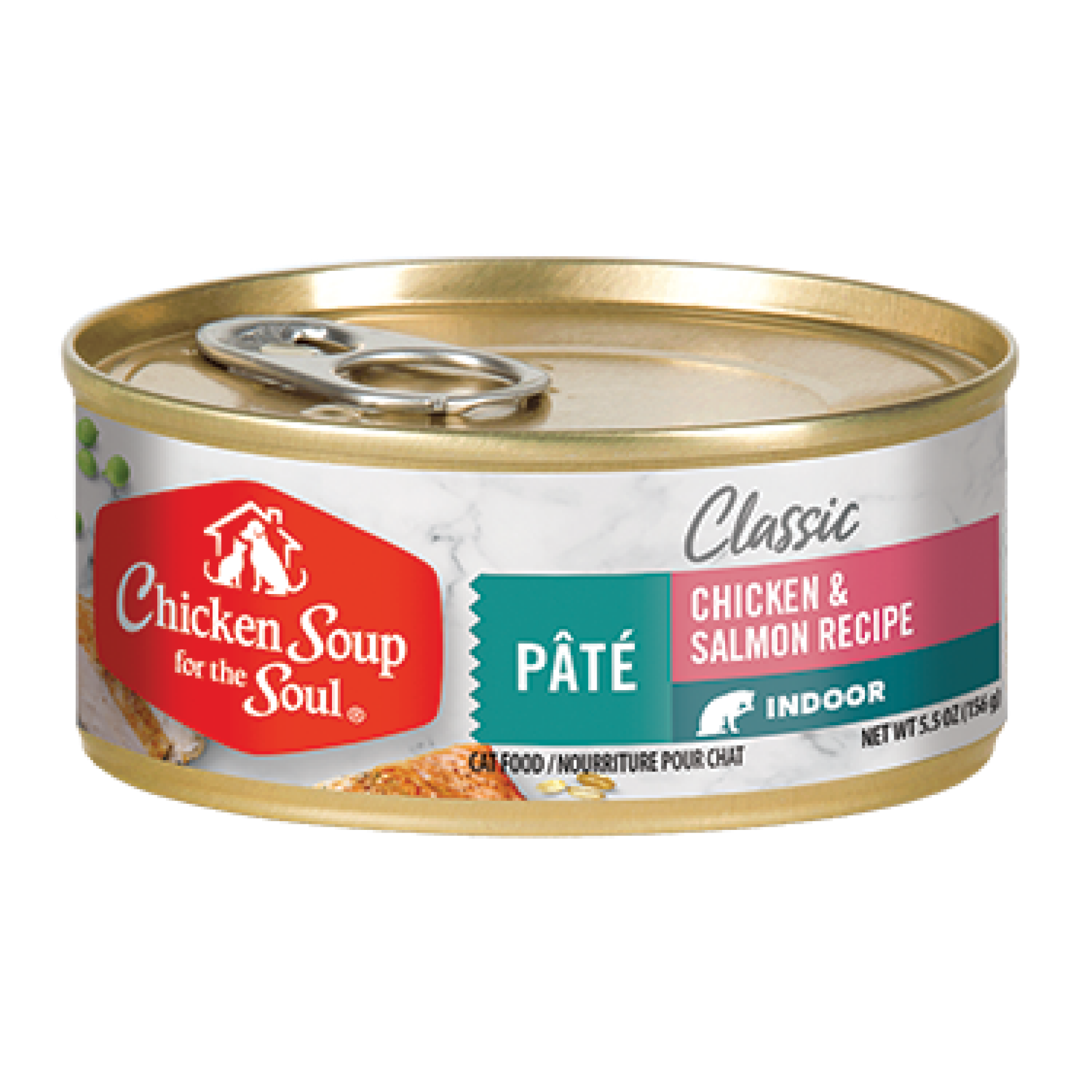 Chicken Soup for the Soul Cat Classic Pate 156g Indoor Chicken & Salmon Recipe