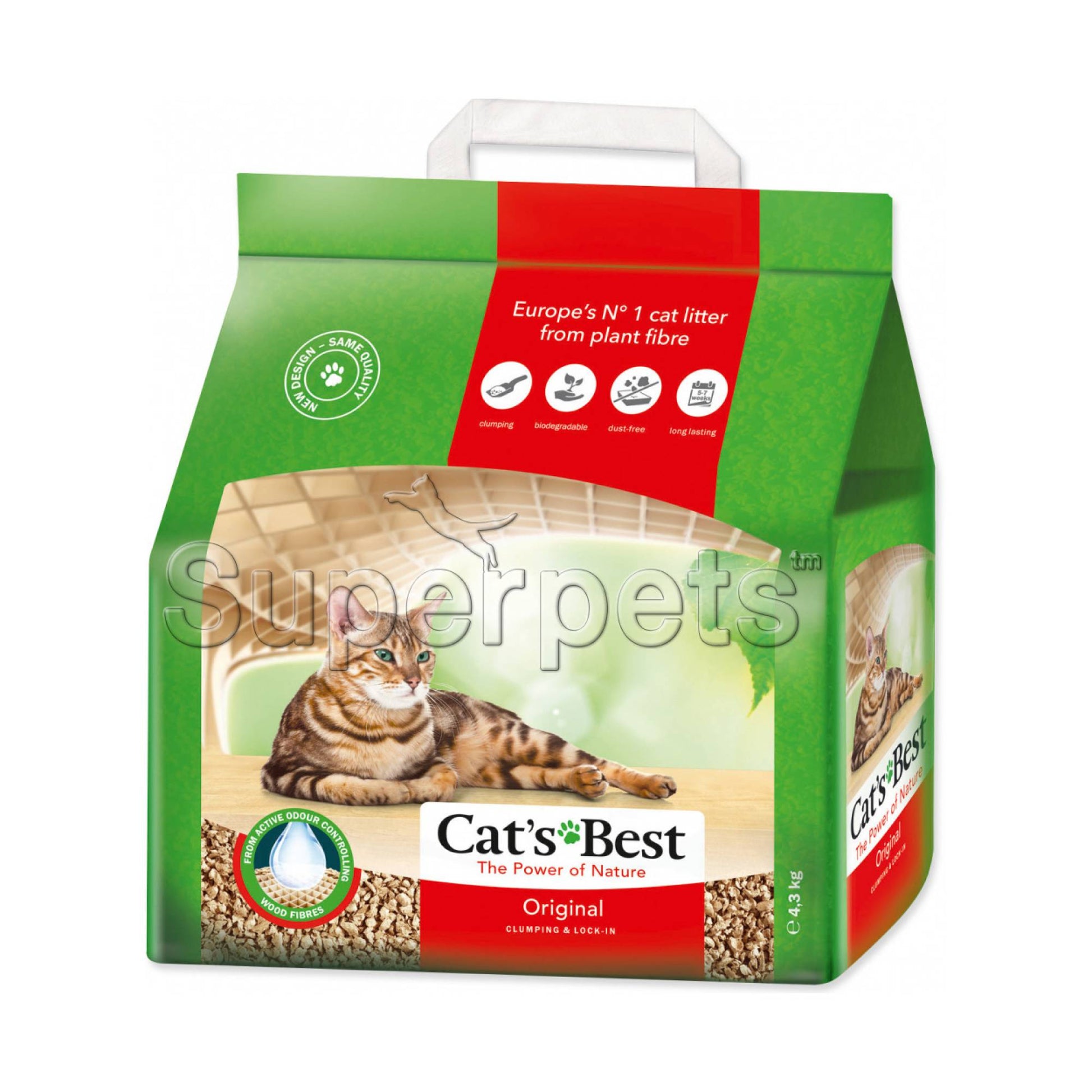 Cat's Best - Original Wood Fibre Litter 5L (2.1kg)Superpets Trading