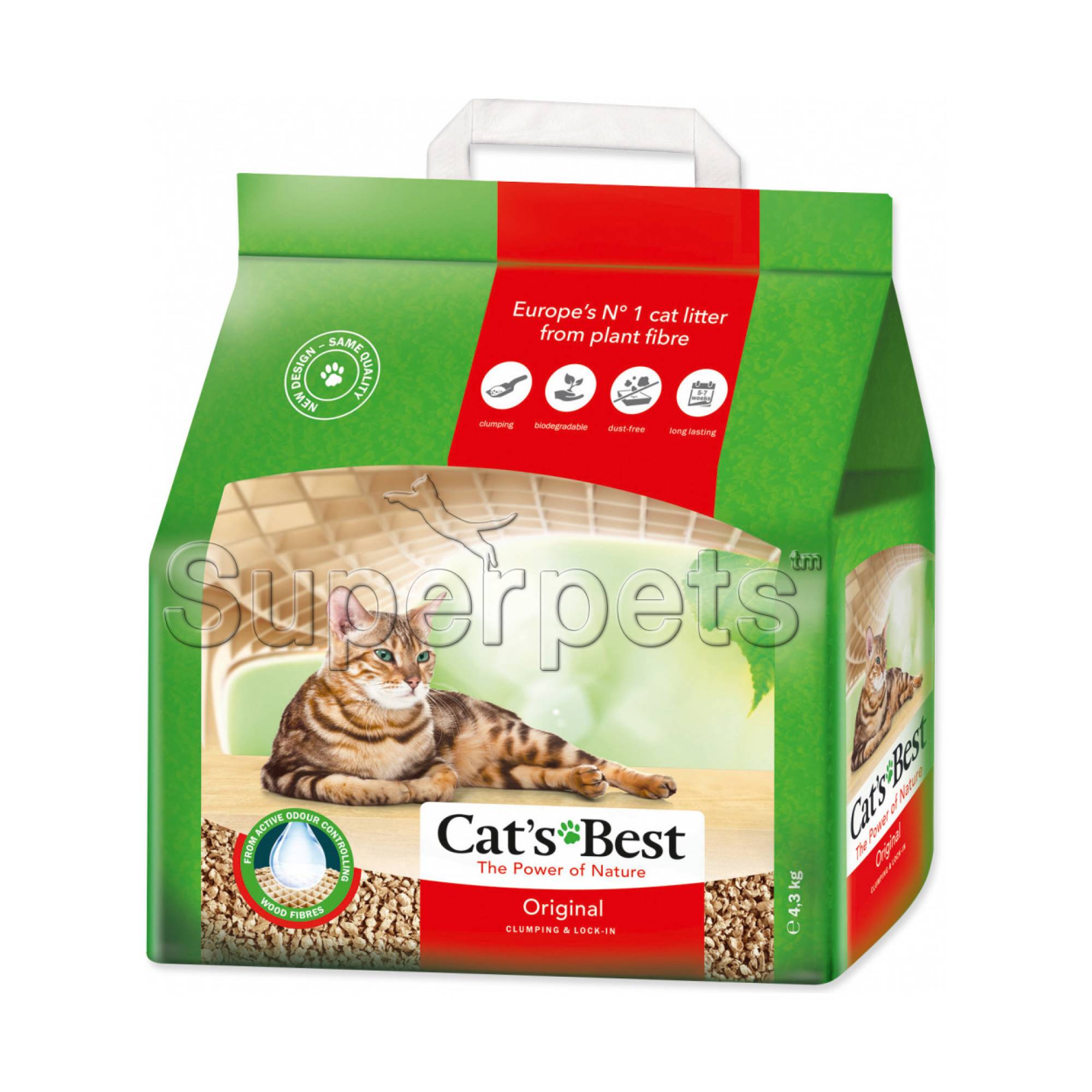 Cat's Best - Original Wood Fibre Litter 5L (2.1kg)Superpets Trading