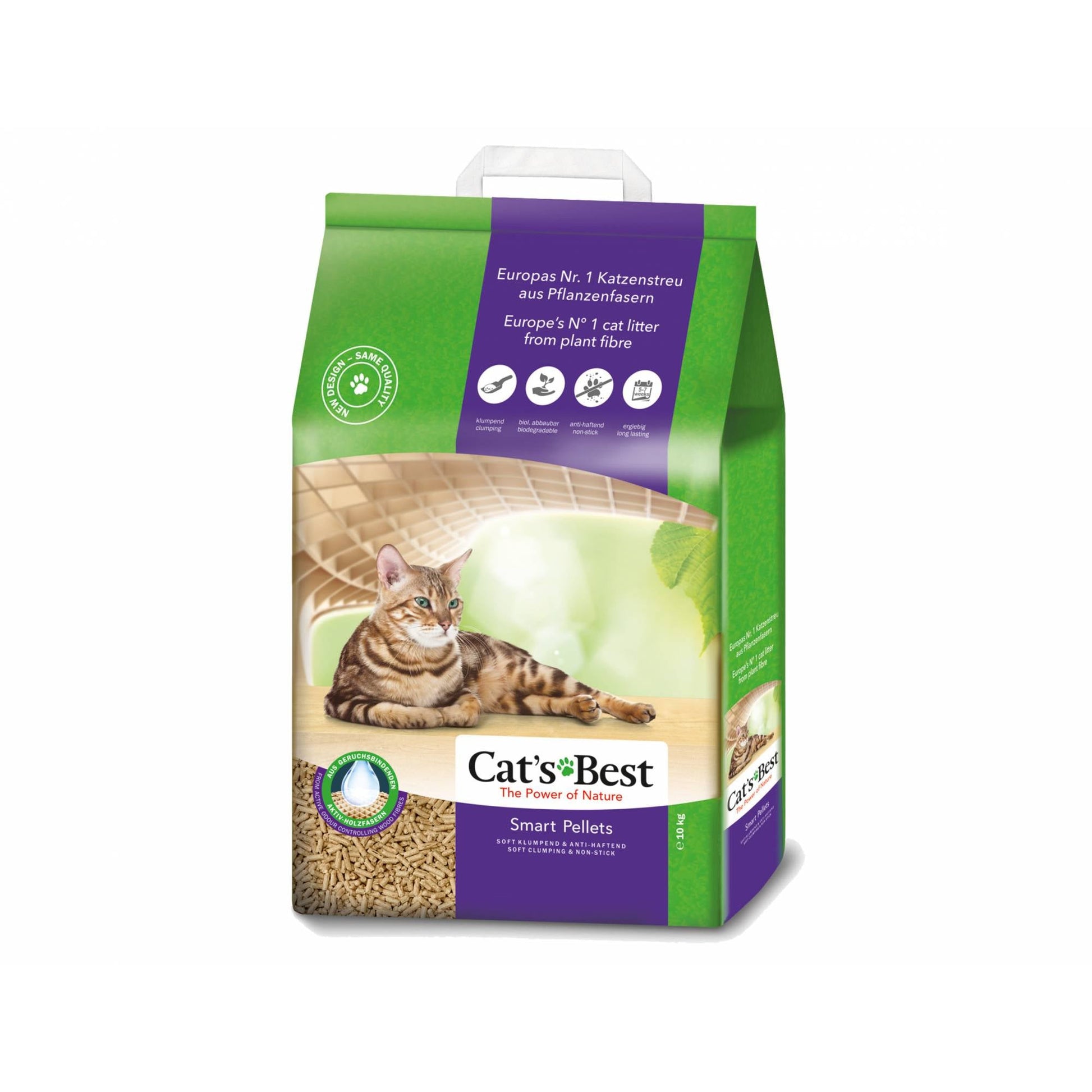 Cat's Best Smart Pellets Cat Litter Soft Clumping & Non Stick 20L (10kg)Superpets Trading