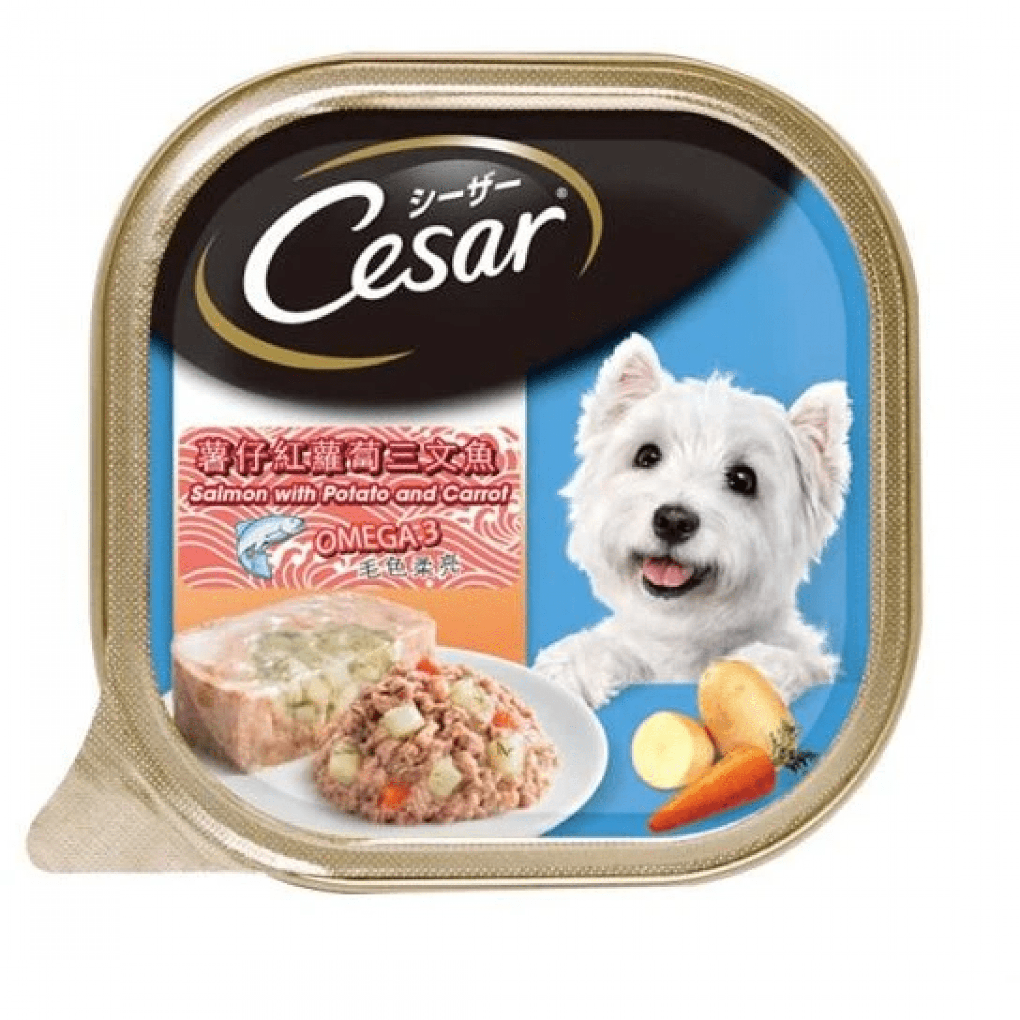 Cesar - Salmon with Potato & Carrot Pate Dog Food 100gDogsSuperpets Trading