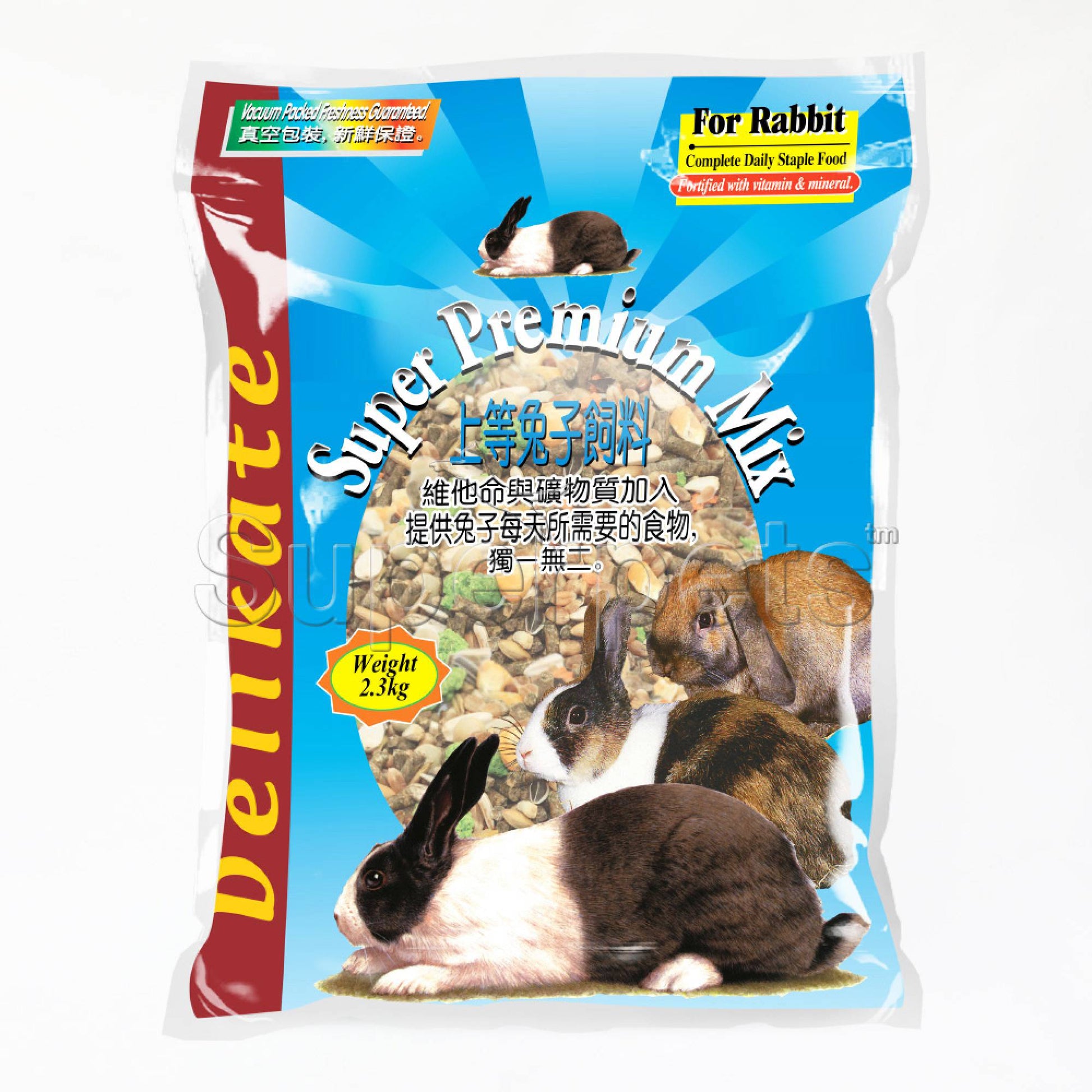Delikate Super Premium Mix For Rabbit 2.3kgSuperpets Trading
