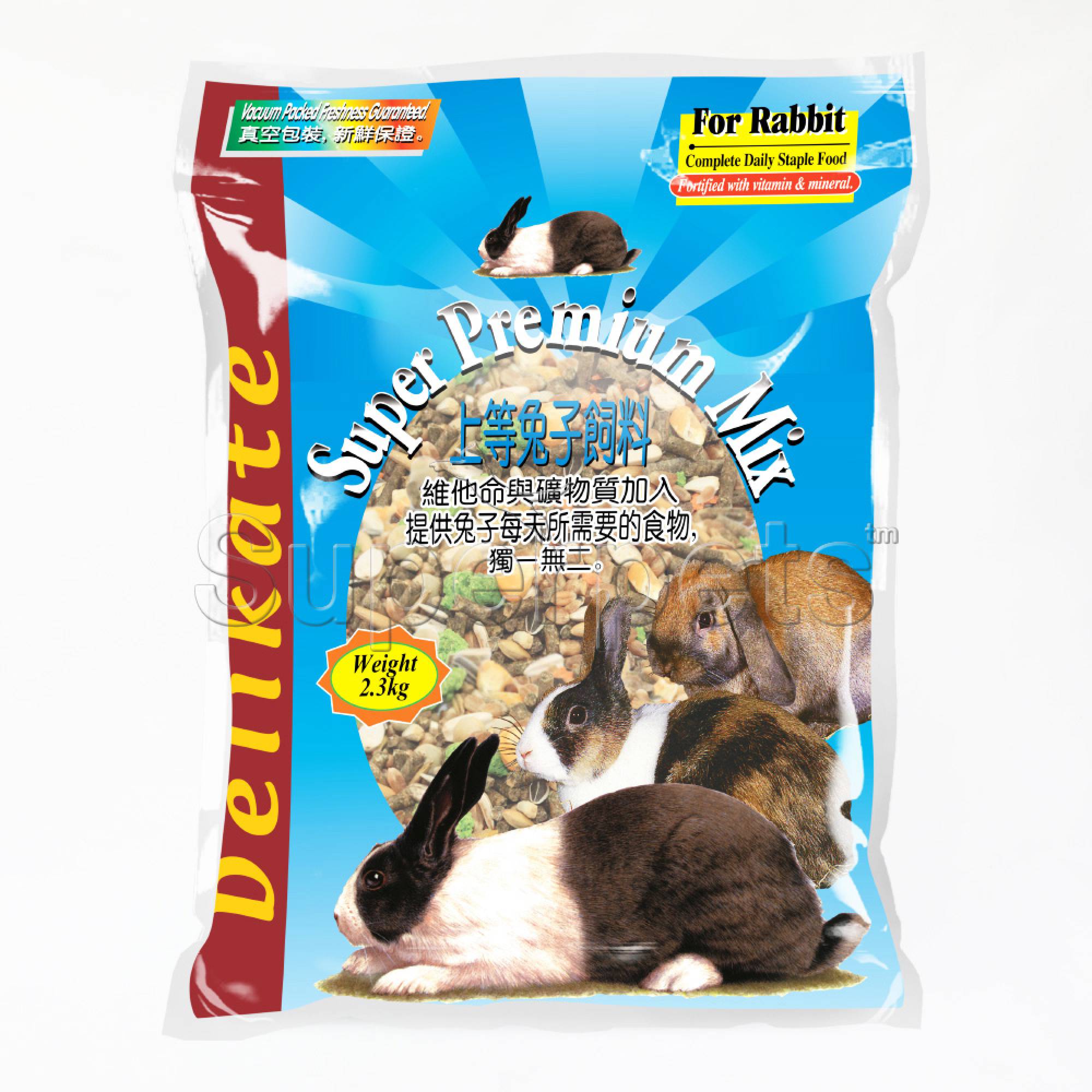 Delikate Super Premium Mix For Rabbit 2.3kgSuperpets Trading