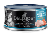 Delizios Bonito White Meat in Soft Jelly Topping Crab 80g