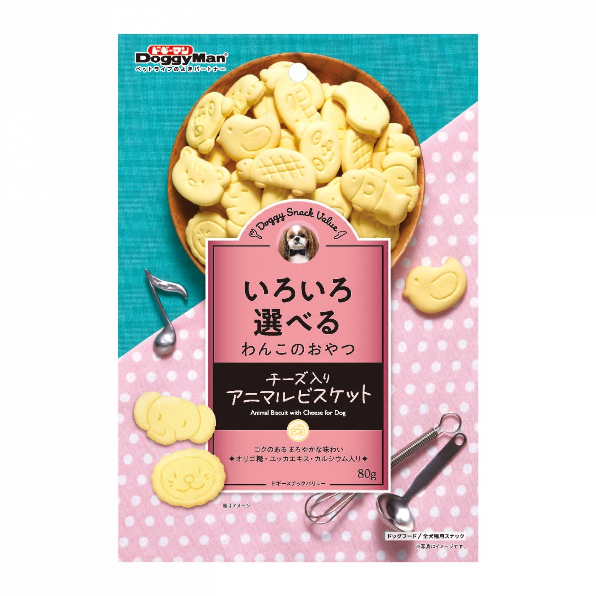 DoggyMan - 81989 Animal Biscuit with Cheese 80gDogsSuperpets Trading