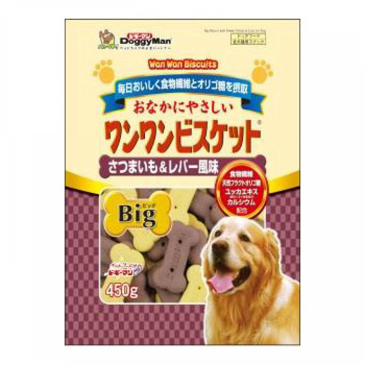 DoggyMan - 81995 Big Sweet Potato & Chicken Liver Biscuits 450gSuperpets Trading