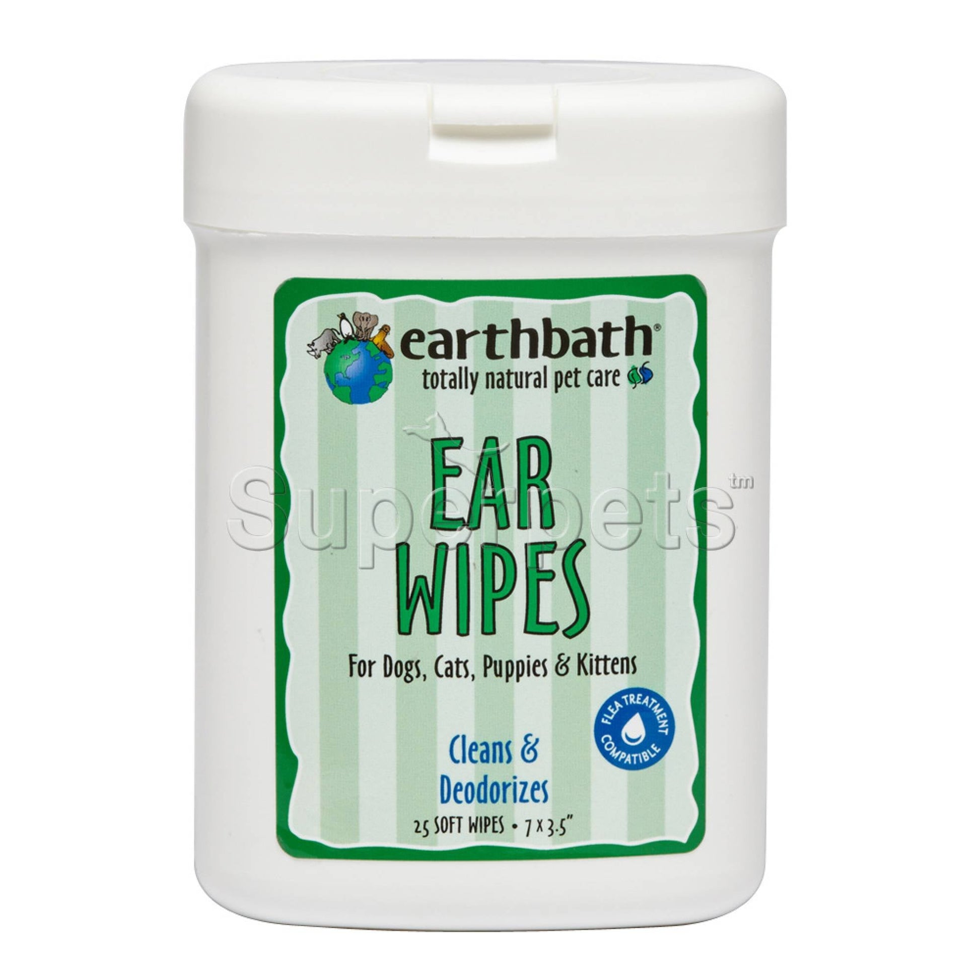 Earthbath EB041 Ear Wipes 25pcsSuperpets Trading