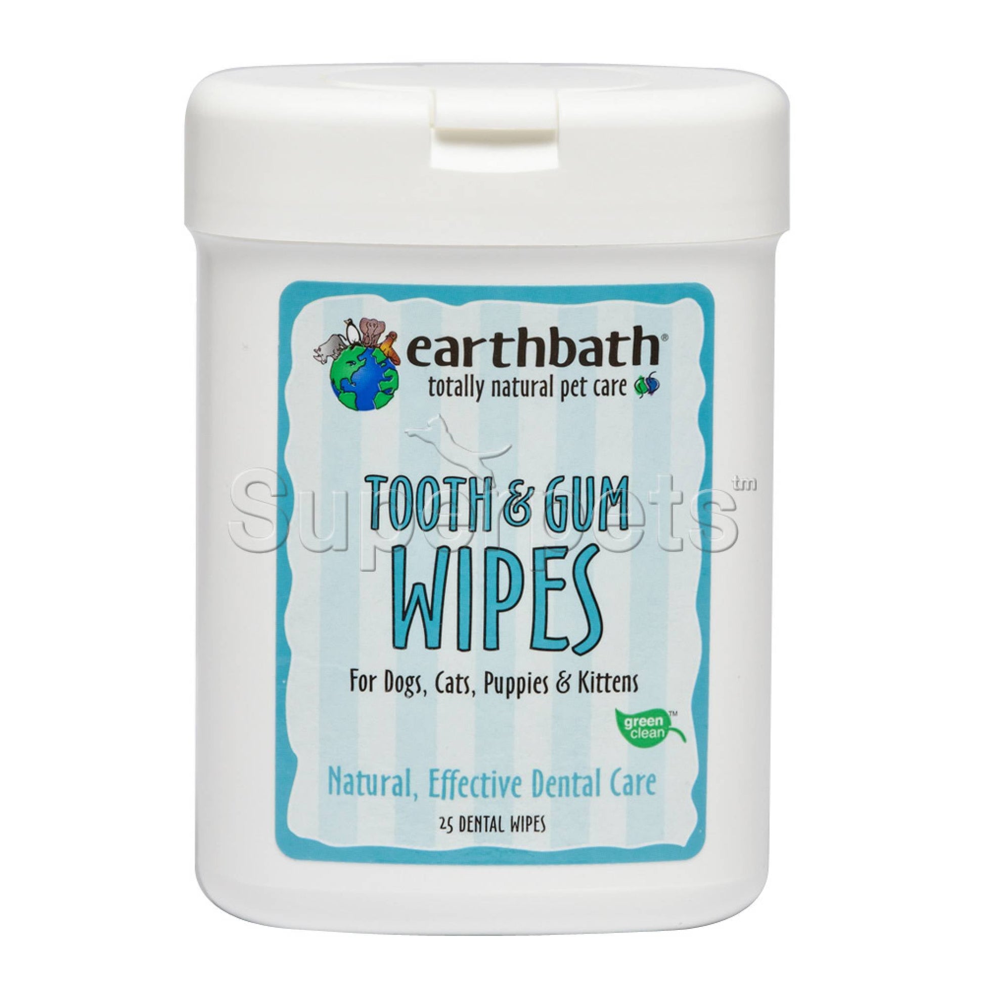 Earthbath EB042 Tooth & Gum Wipes x25pcsSuperpets Trading