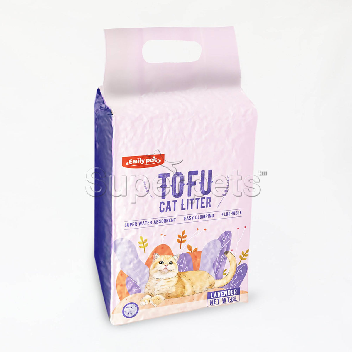 Emily Pets RB115 Tofu Lavender Cat Litter 6LSuperpets Trading