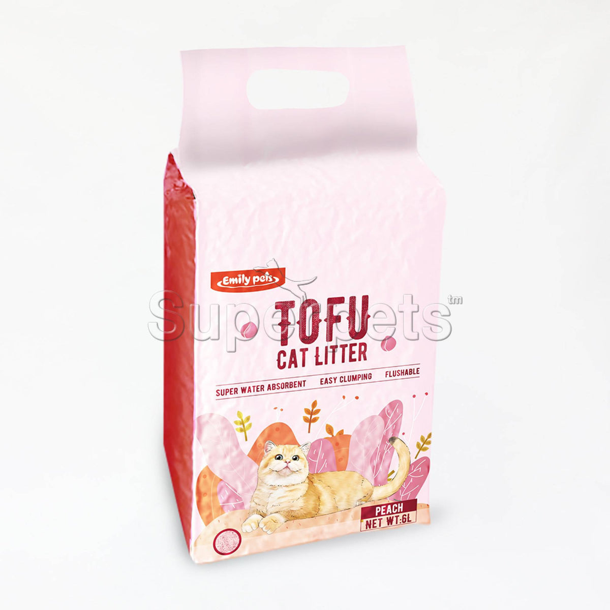 Emily Pets RB117 Tofu Peach Cat Litter 6LSuperpets Trading