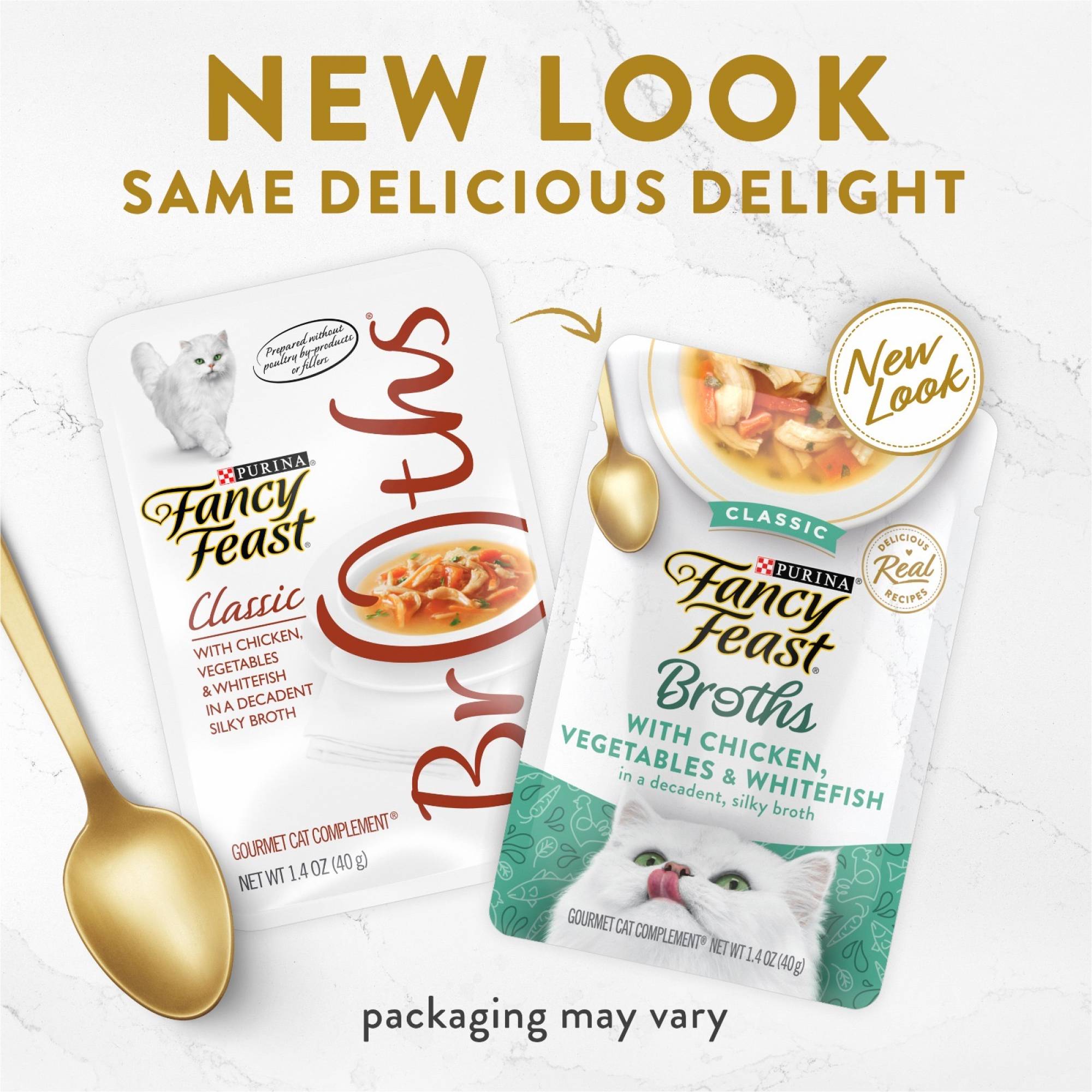 Fancy Feast - Broths - Classic with Chicken, Vegetables & Whitefish in a Decadent Silky Broth 40gSuperpets Trading