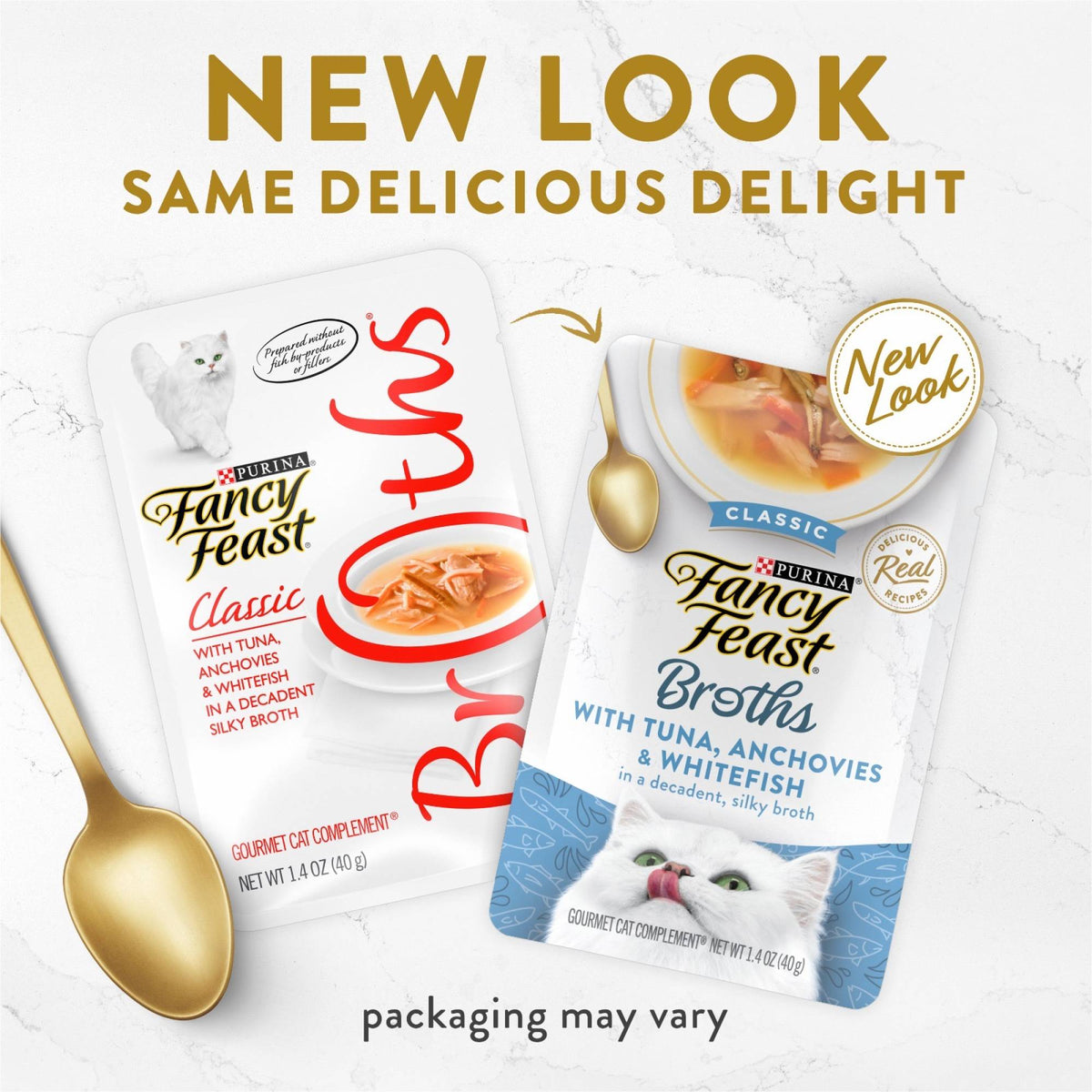 Fancy Feast - Broths - Classic with Tuna, Anchovies & Whitefish in a Decadent Silky Broth 40gSuperpets Trading