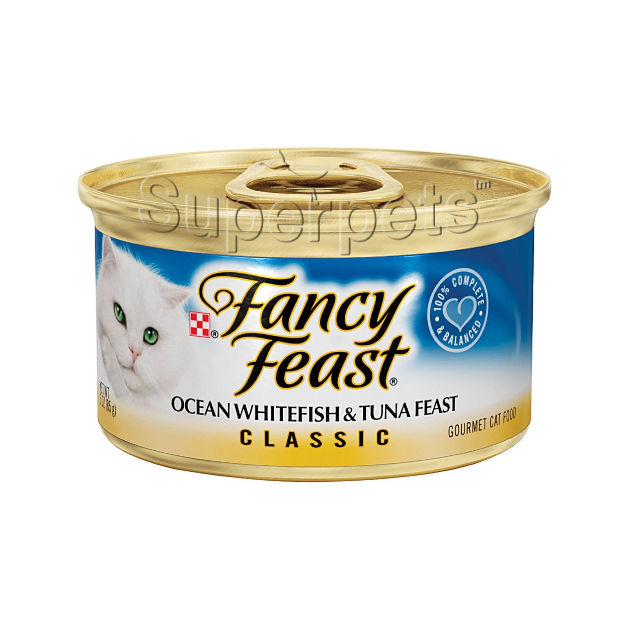 Fancy Feast - Classic Ocean Whitefish and Tuna Feast 85g x 24pcs (1 carton) (*Donation*)Superpets Trading