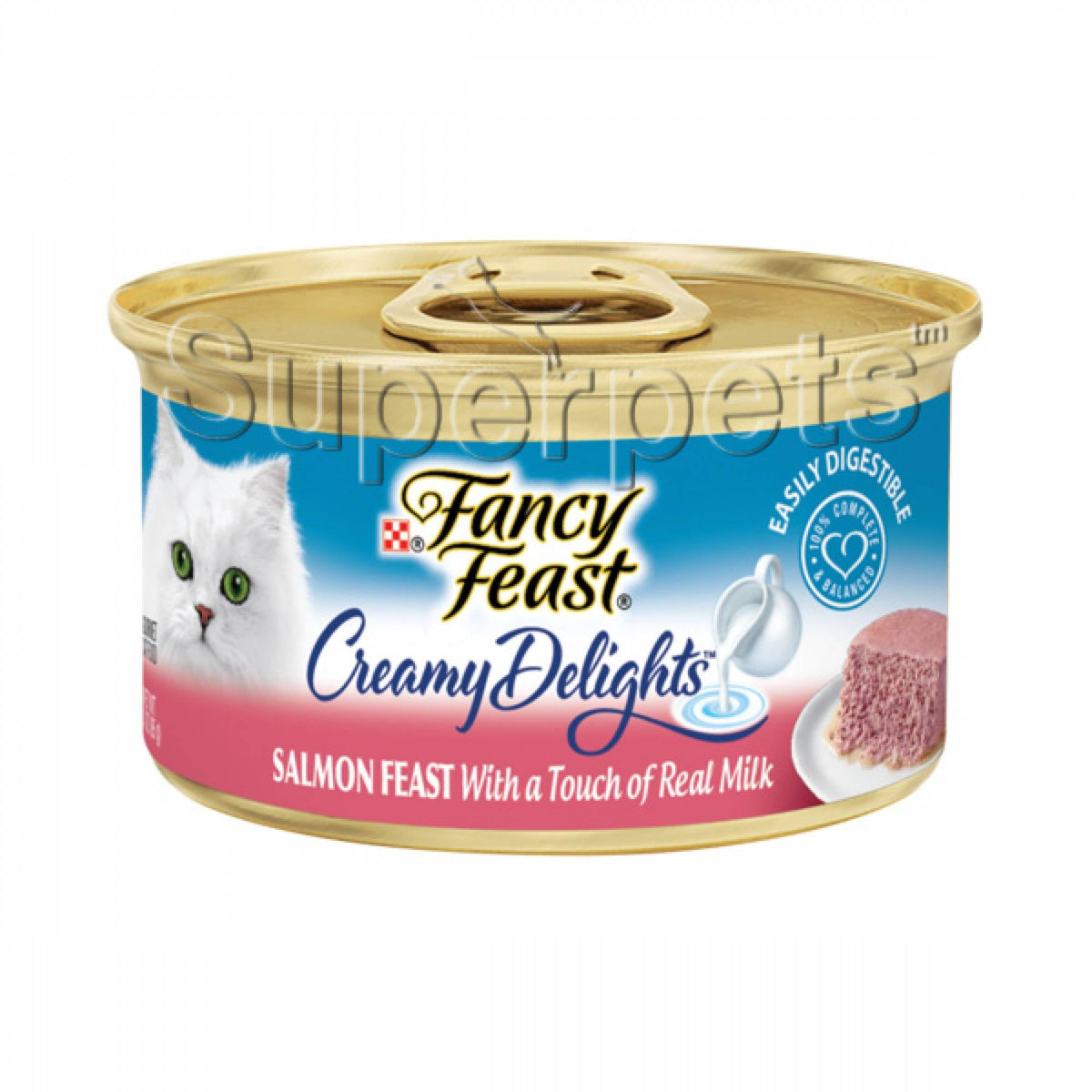 Fancy Feast - Creamy Delights Salmon Feast with a Touch of Real Milk 85gSuperpets Trading
