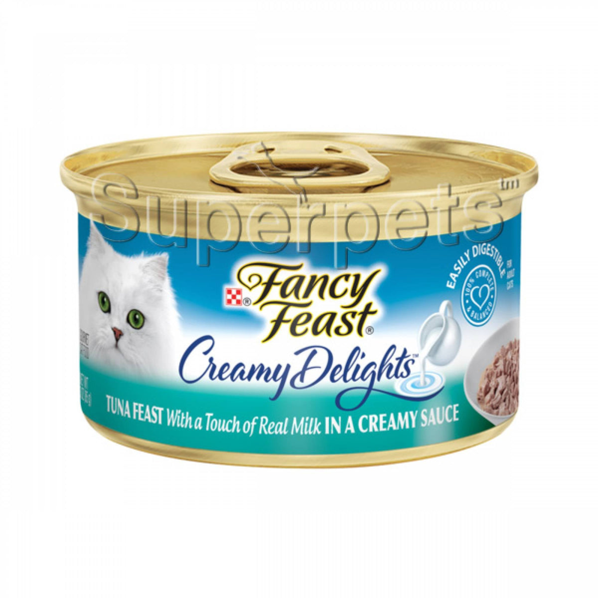 Fancy Feast - Creamy Delights Tuna Feast with a Touch of Real Milk in a Creamy Sauce 85gSuperpets Trading