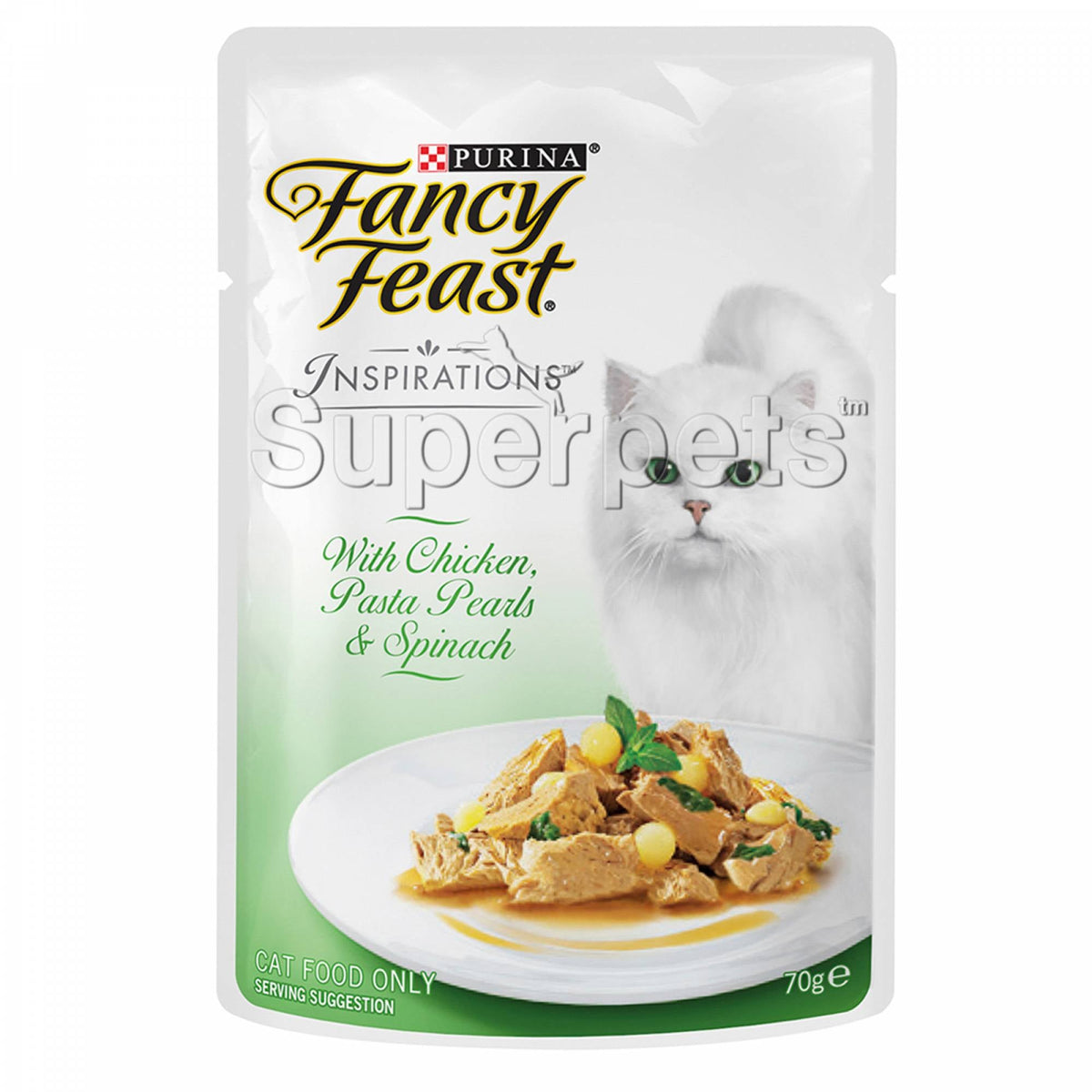 Fancy Feast - Inspirations with Chicken, Pasta Pearls & Spinach 70gSuperpets Trading
