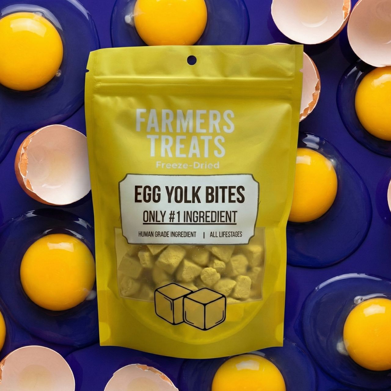Farmers Treats Freeze Dried Egg Yolk 100gDogsSuperpets Trading