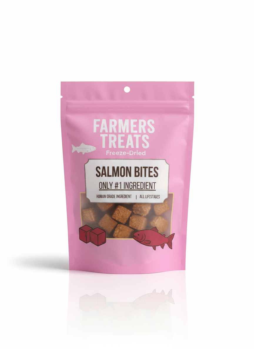 Farmers Treats Freeze Dried Salmon Bites 50gDogsSuperpets Trading