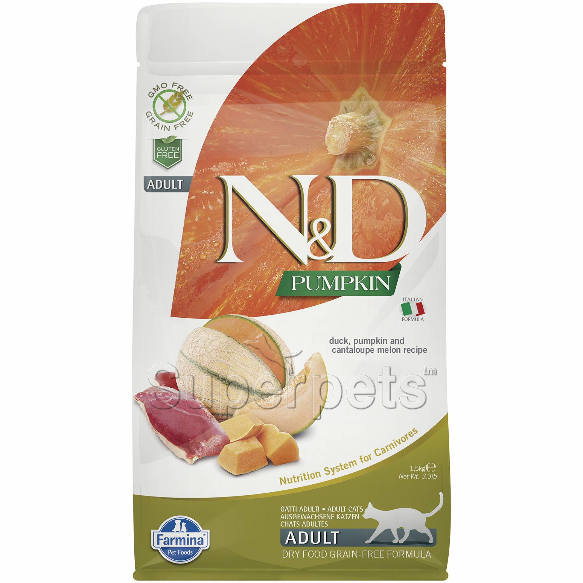 Farmina Cat Adult N&D Pumpkin - Duck & CantaloupeCatsSuperpets Trading