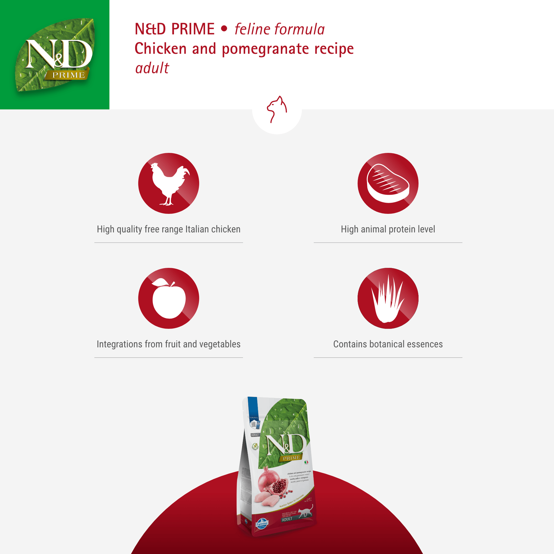 Farmina N&D Cat Adult Grain-Free - Chicken & PomegranateCatsSuperpets Trading