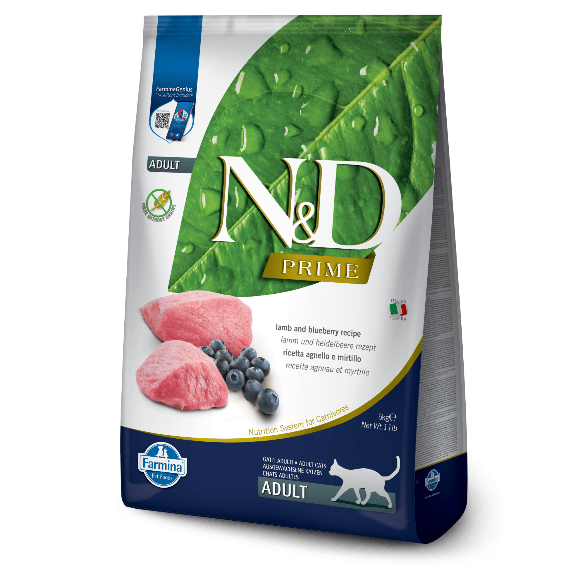 Farmina N&D Cat Adult Grain-Free - Lamb & BlueberryCatsSuperpets Trading