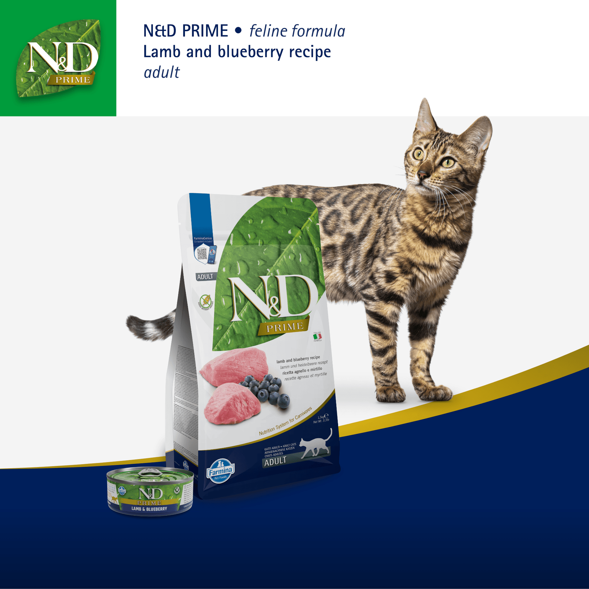 Farmina N&D Cat Adult Grain-Free - Lamb & BlueberryCatsSuperpets Trading