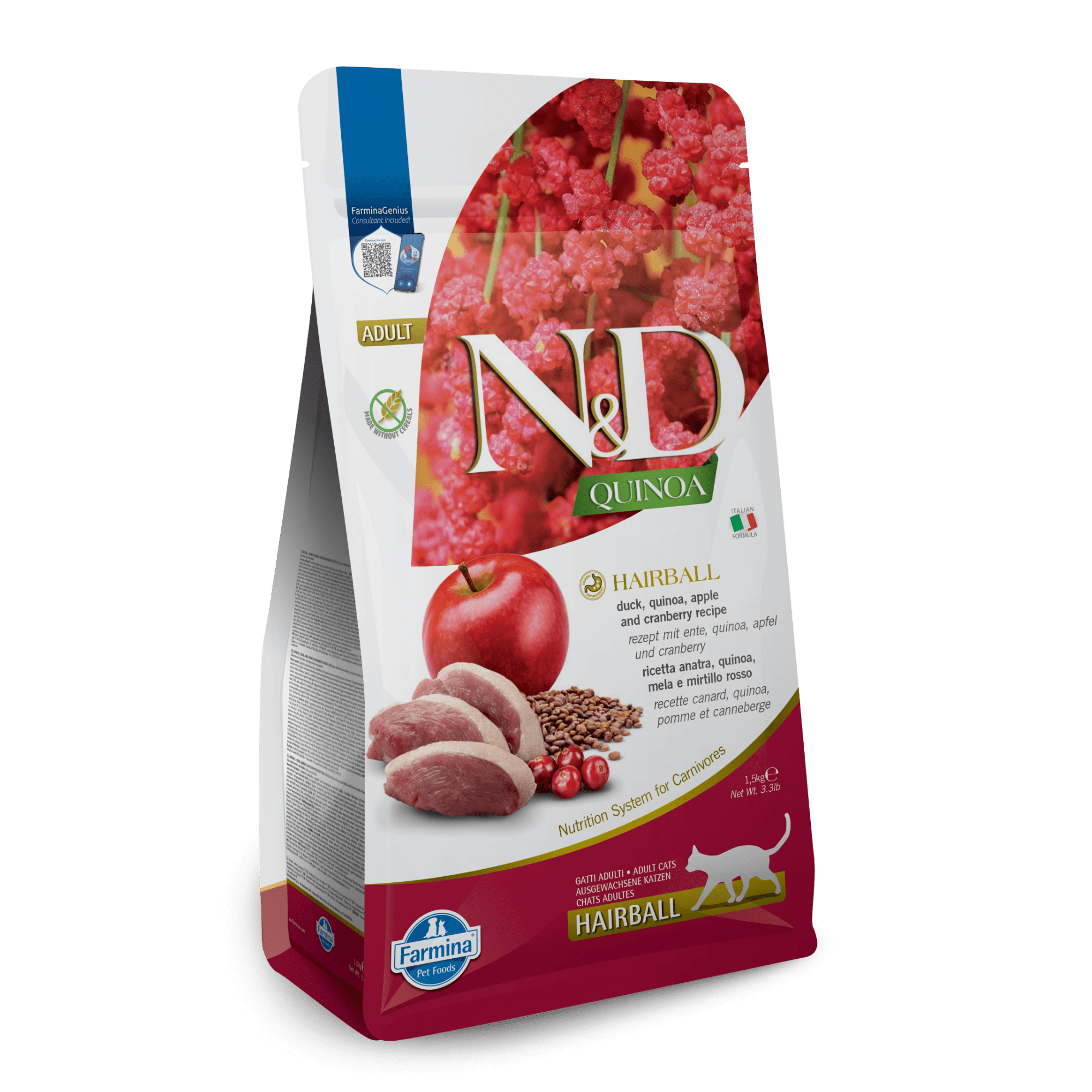 Farmina N&D Cat Adult Quinoa - HairballCatsSuperpets Trading