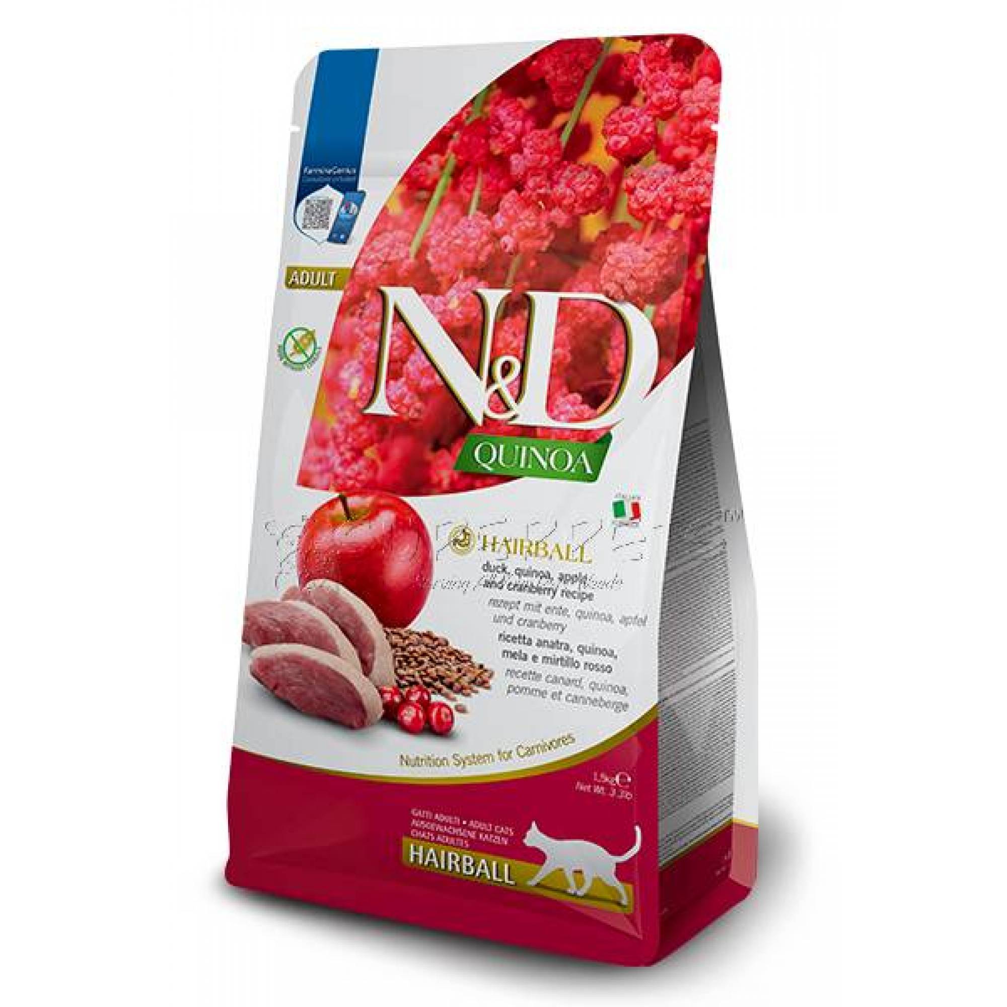 Farmina N&D Cat Adult Quinoa - HairballCatsSuperpets Trading
