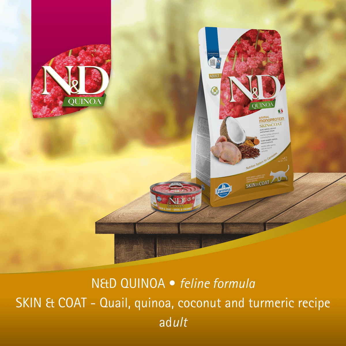 Farmina N&D Cat Adult Quinoa - Skin & Coat (Quail)CatsSuperpets Trading