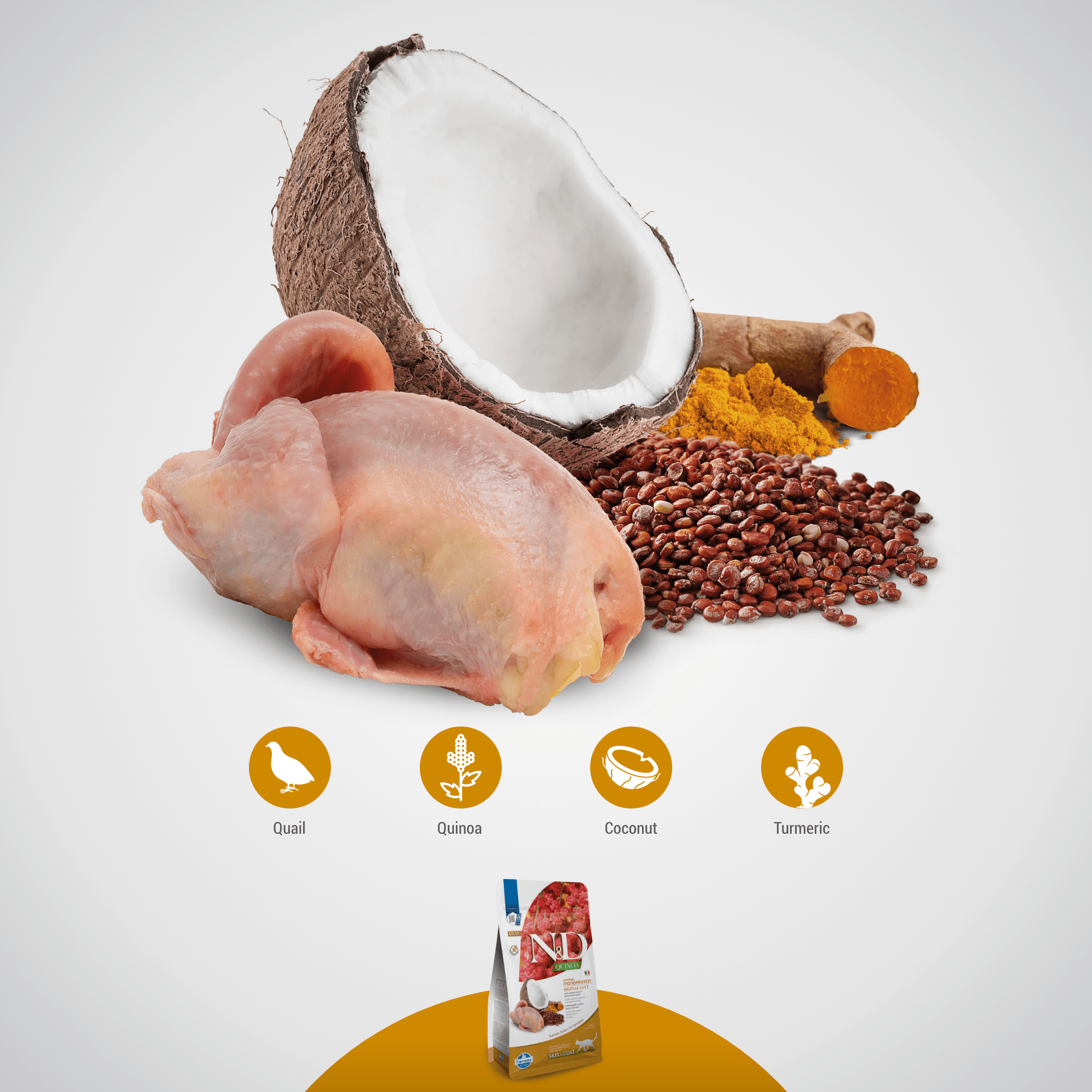 Farmina N&D Cat Adult Quinoa - Skin & Coat (Quail)CatsSuperpets Trading