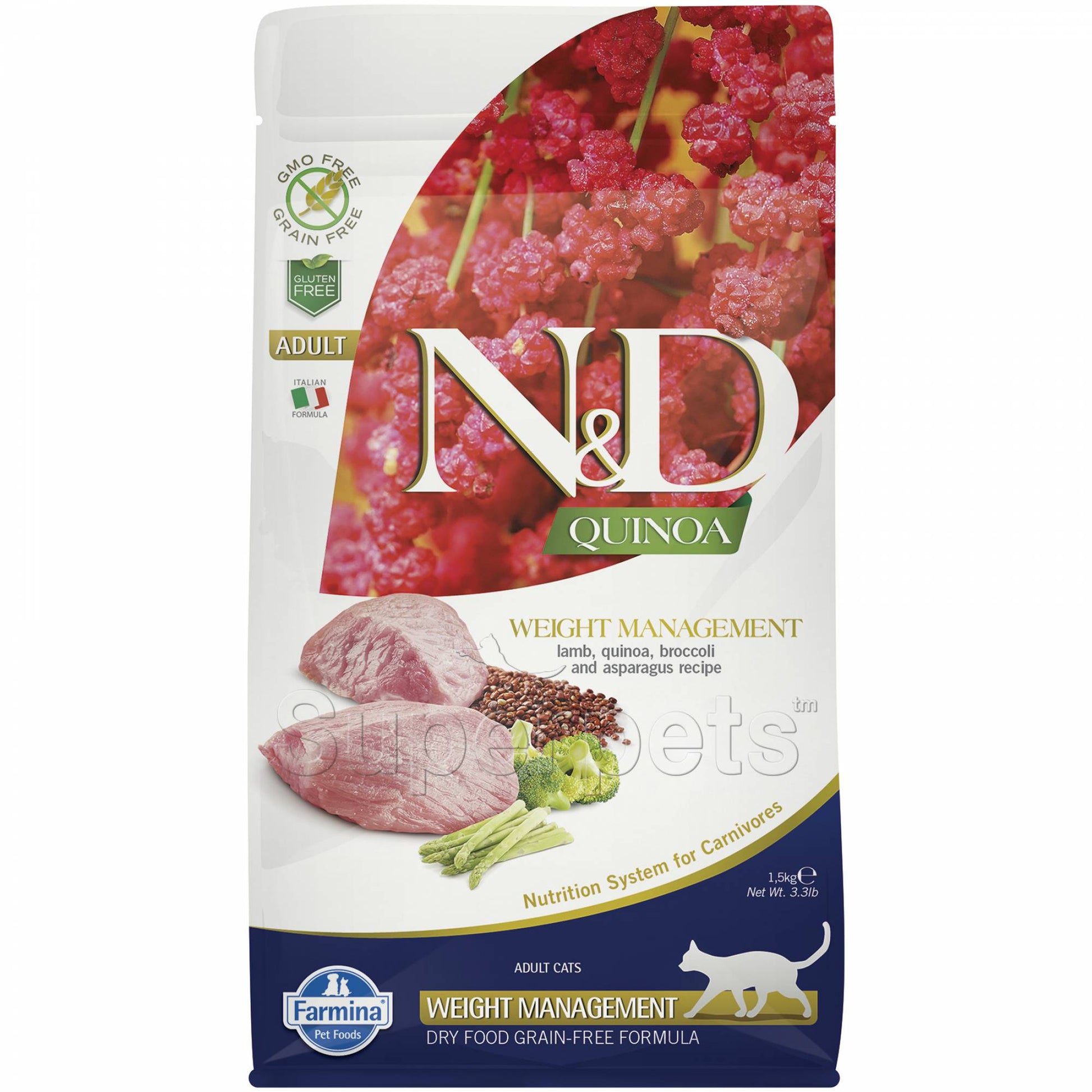 Farmina N&D Cat Adult Quinoa - Weight Management (Lamb)CatsSuperpets Trading