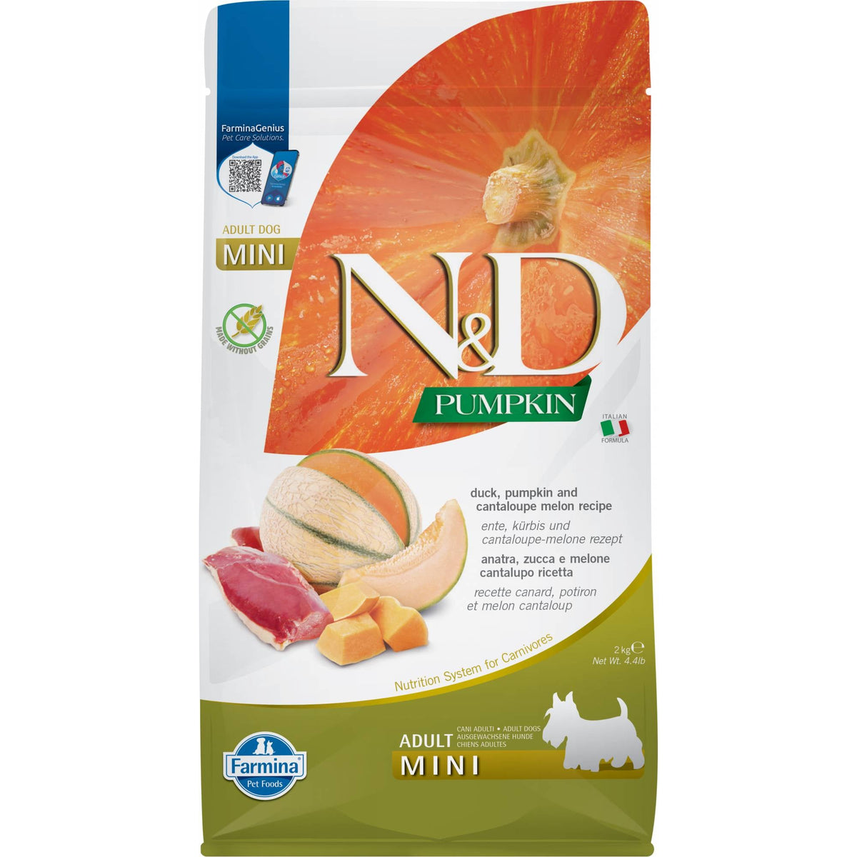 Farmina - N&D Pumpkin Dog Adult Mini - Duck & Cantaloupe Melon 2kgSuperpets Trading