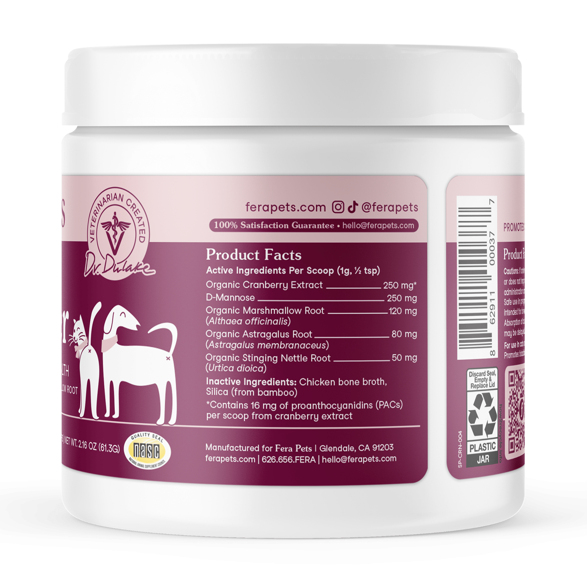 Fera Bladder Support Supplements 60 serving for dogs and catsCatsSuperpets Trading