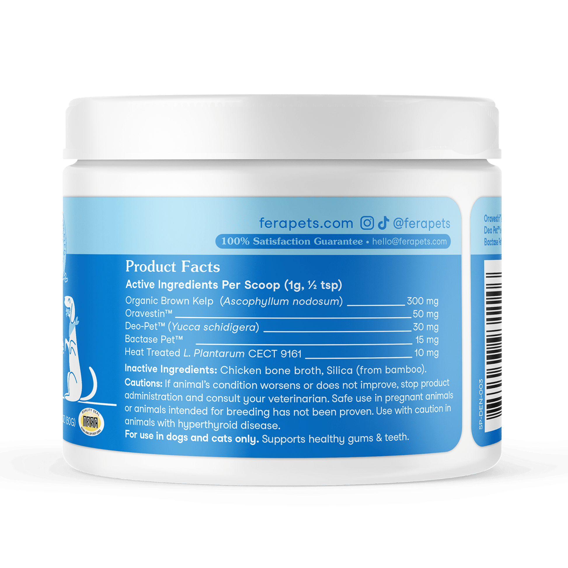Fera Dental Support Supplements 60 serving For dogs and catsCatsSuperpets Trading