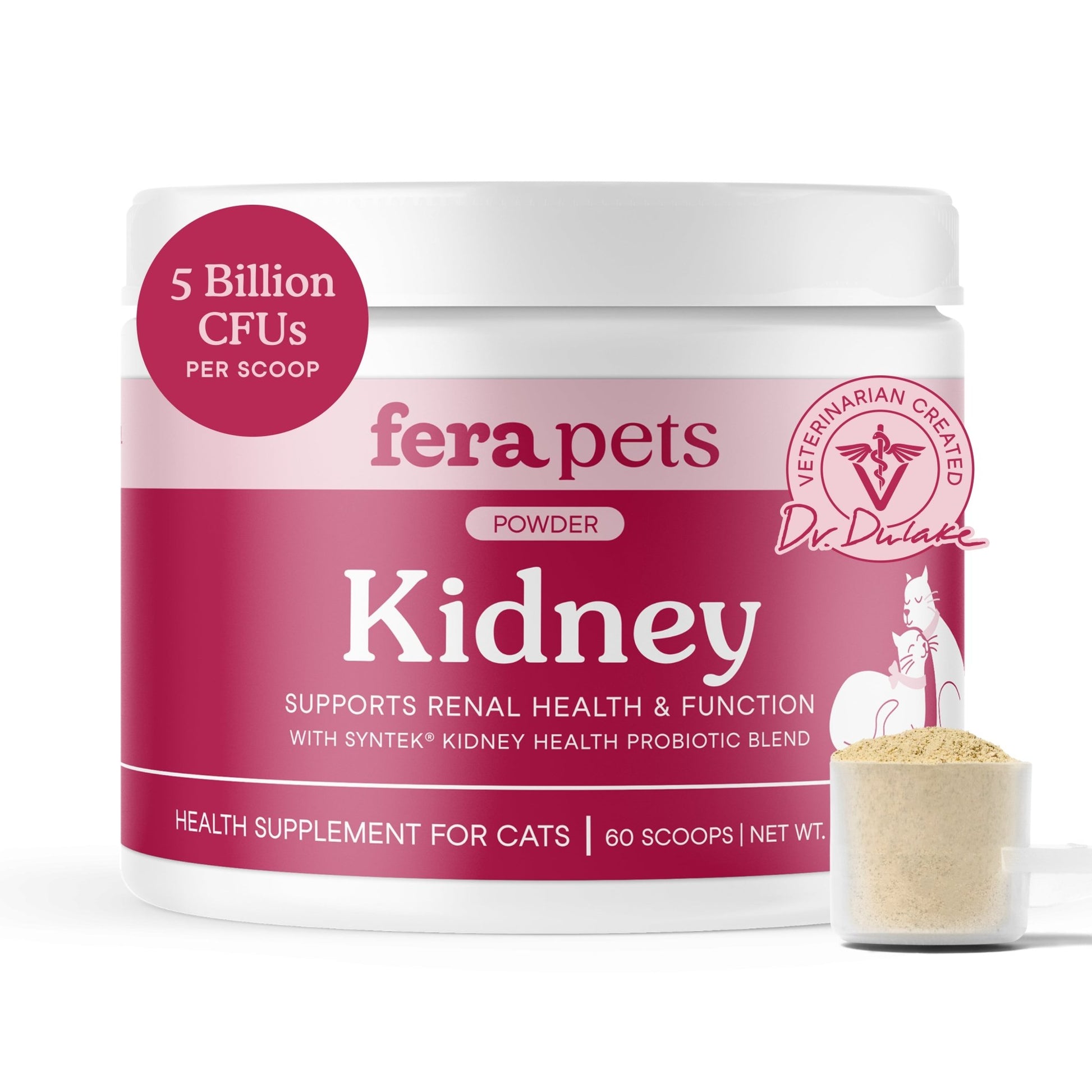 Fera Kidney Support Supplements 60 serving For catsCatsSuperpets Trading