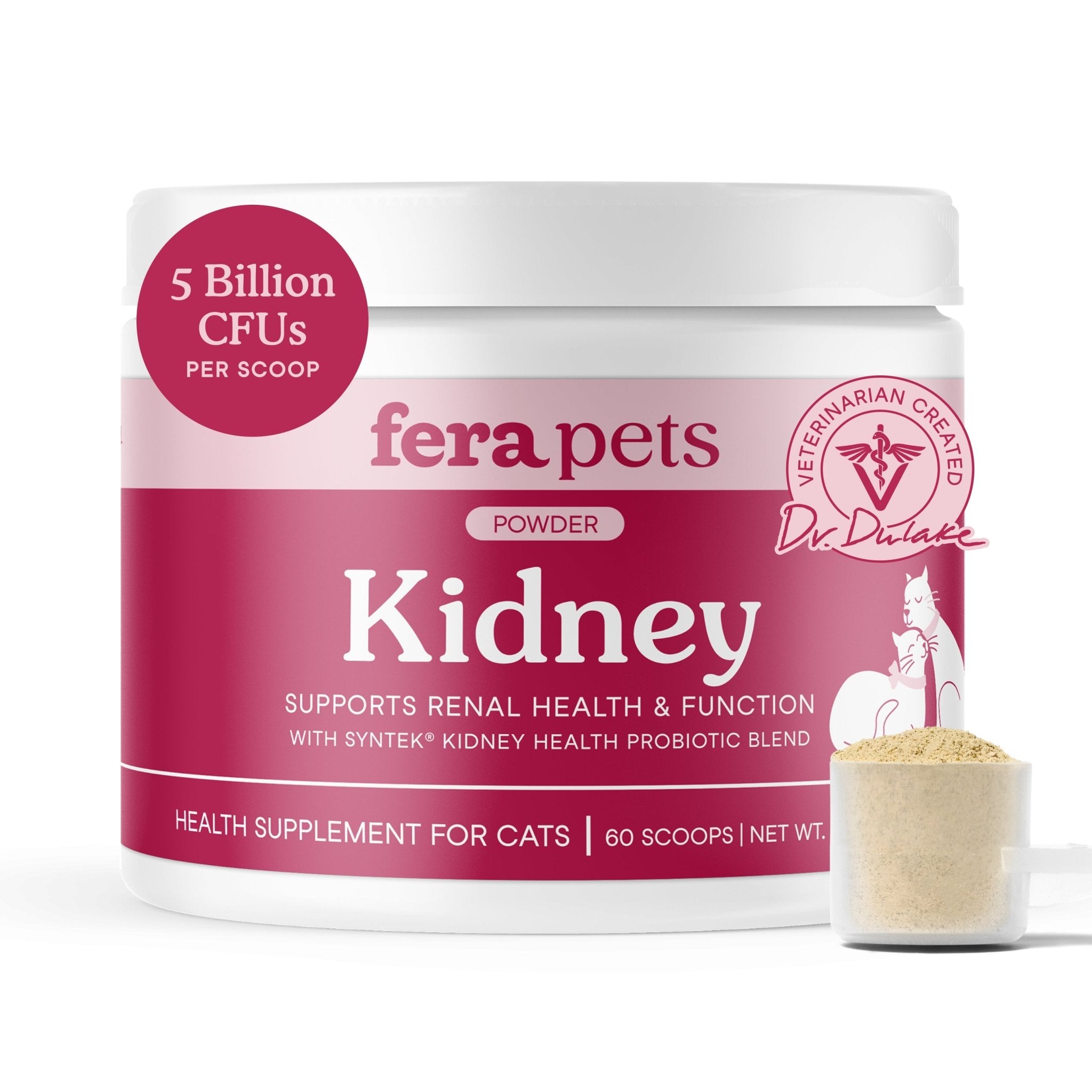 Fera Kidney Support Supplements 60 serving For catsCatsSuperpets Trading