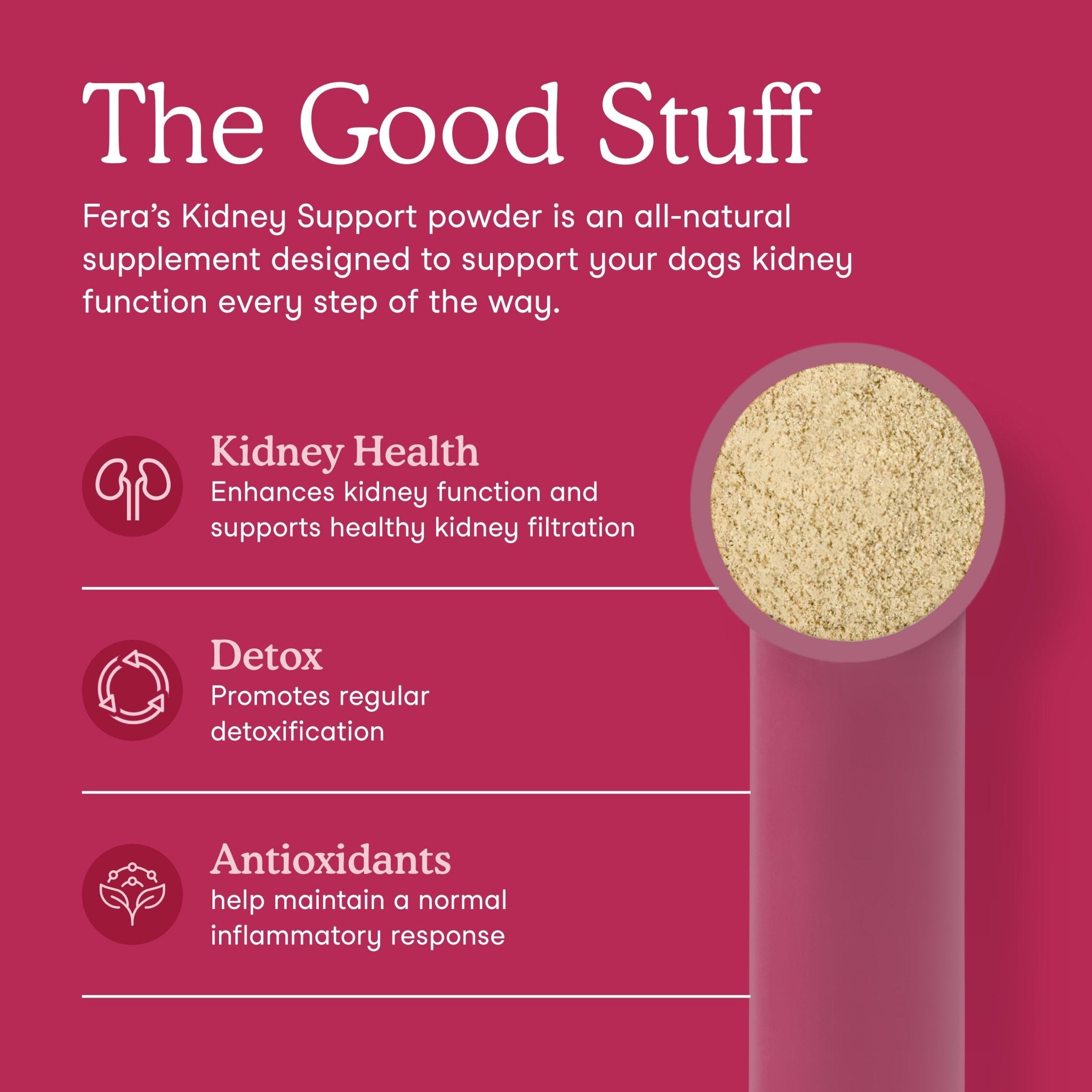 Fera Kidney Support Supplements 60 serving For DogsDogsSuperpets Trading