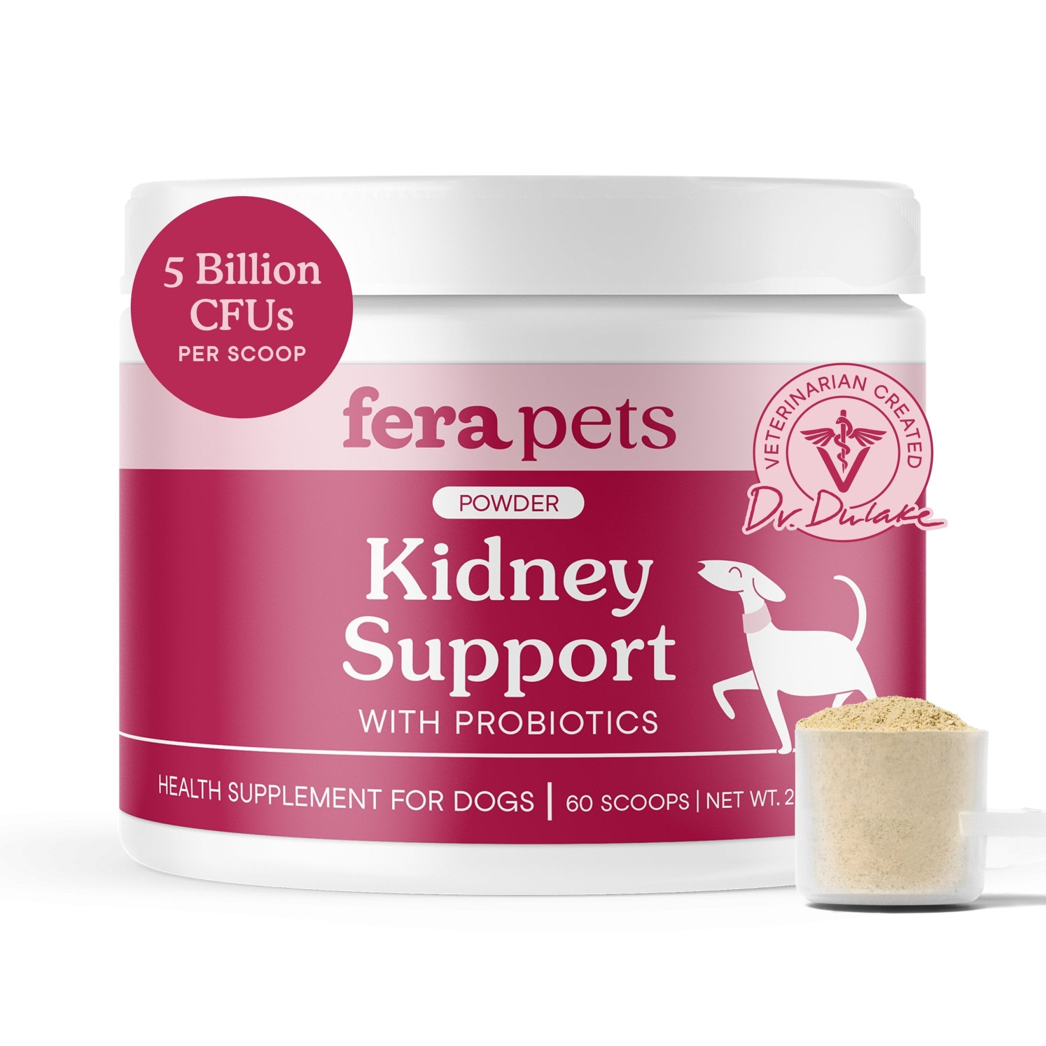 Fera Kidney Support Supplements 60 serving For DogsDogsSuperpets Trading