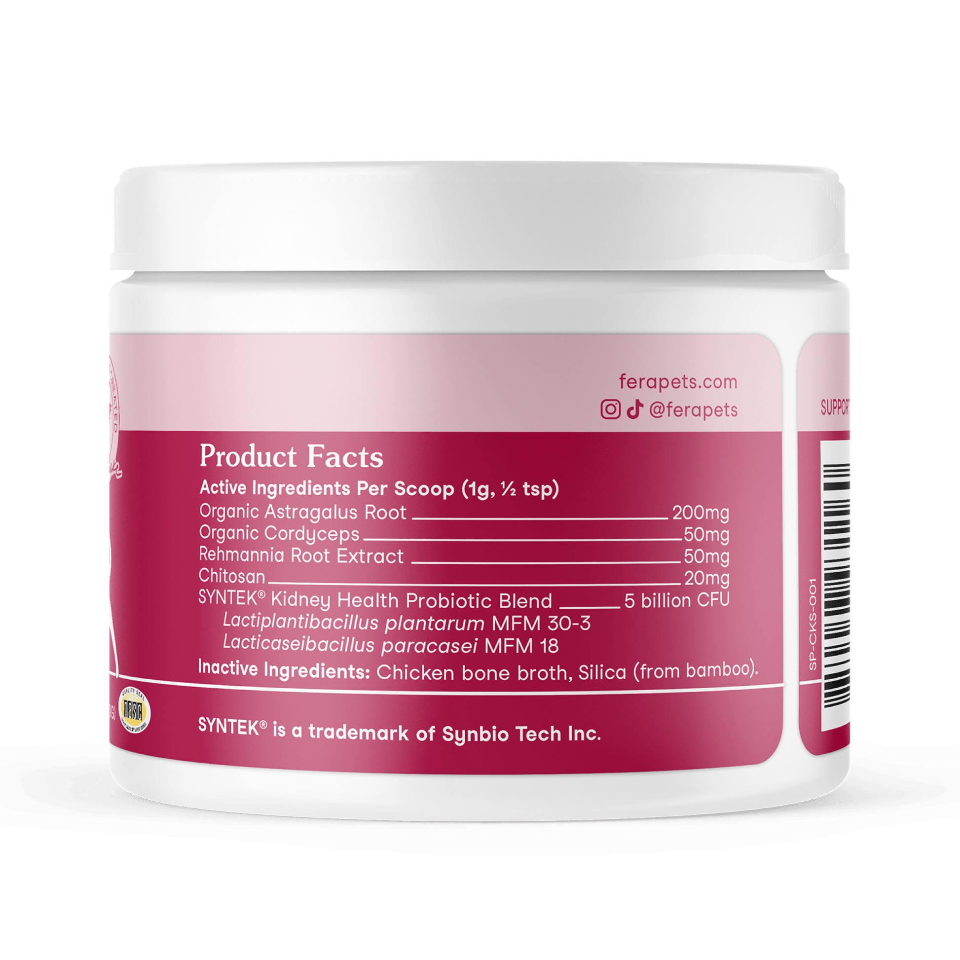 Fera Kidney Support Supplements 60 serving For DogsDogsSuperpets Trading