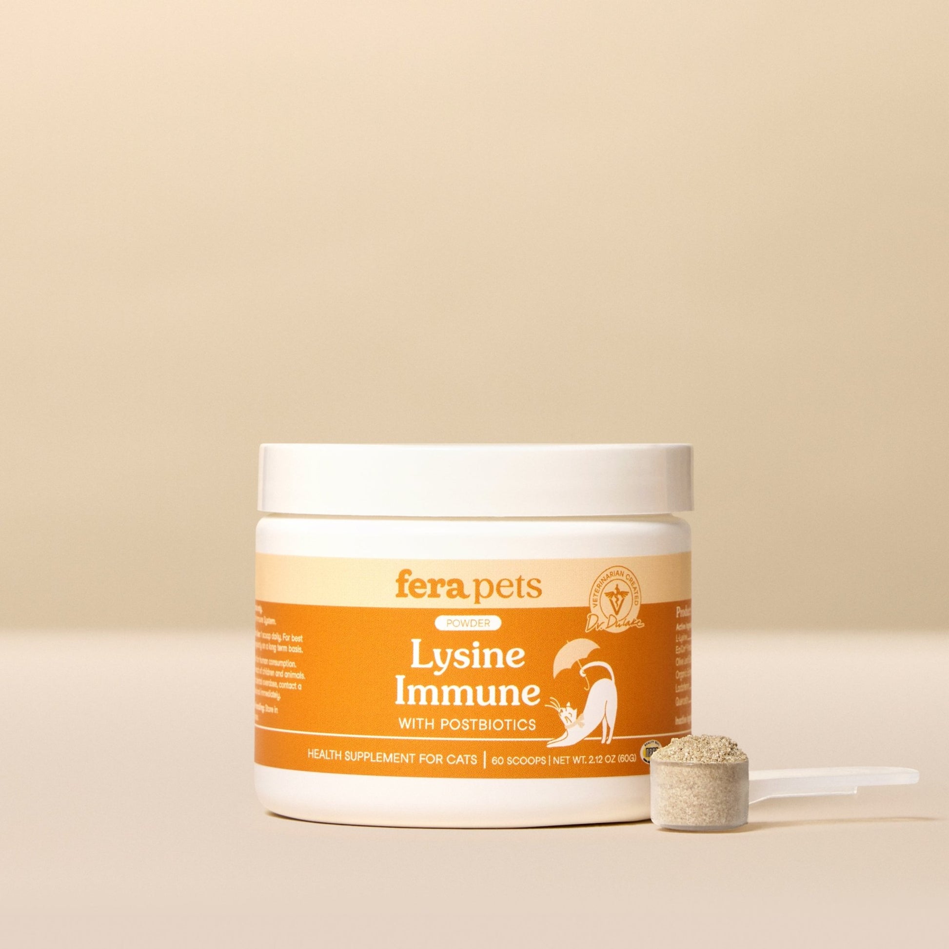 Fera Lysine Immune support Supplements 60 serving For catsCatsSuperpets Trading