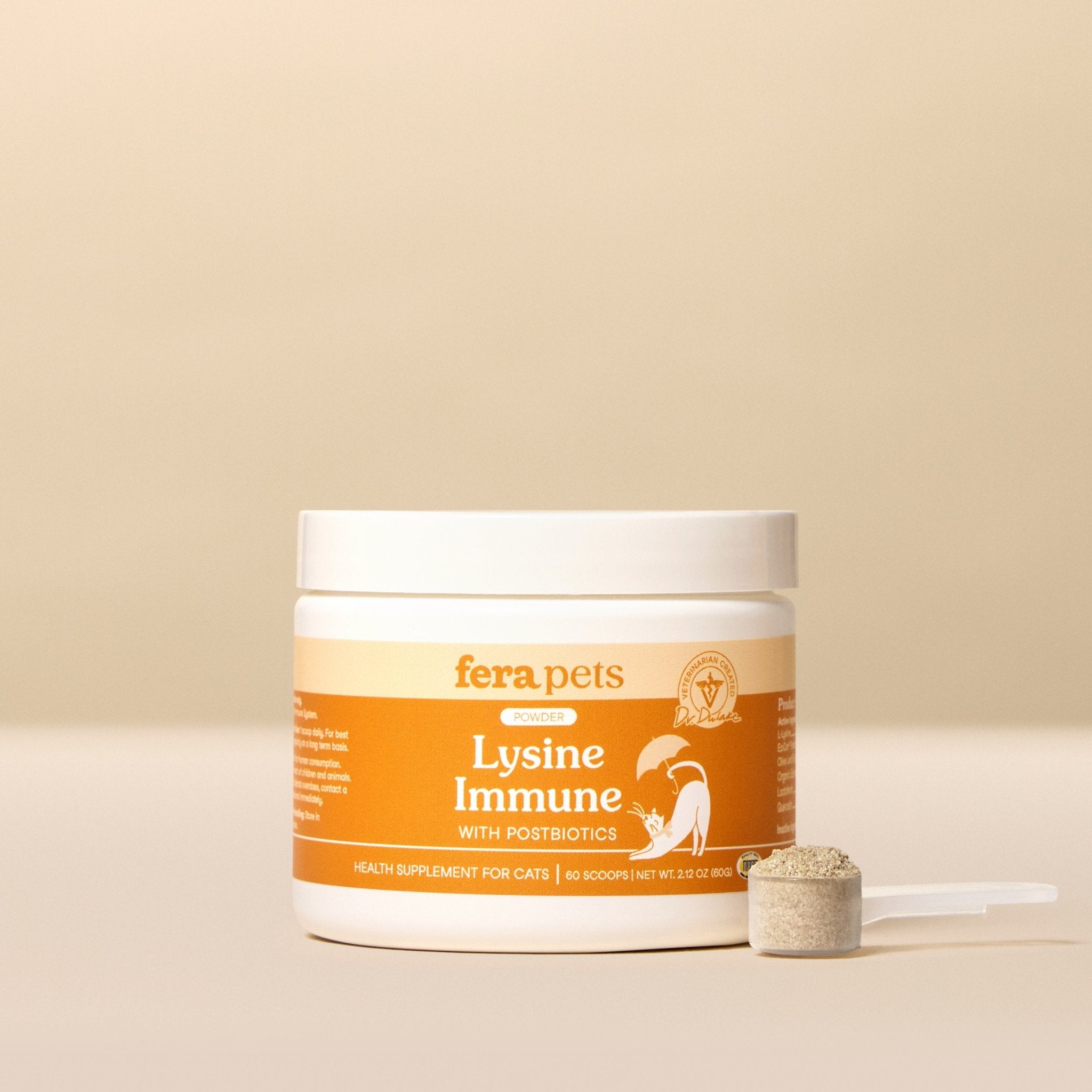 Fera Lysine Immune support Supplements 60 serving For catsCatsSuperpets Trading
