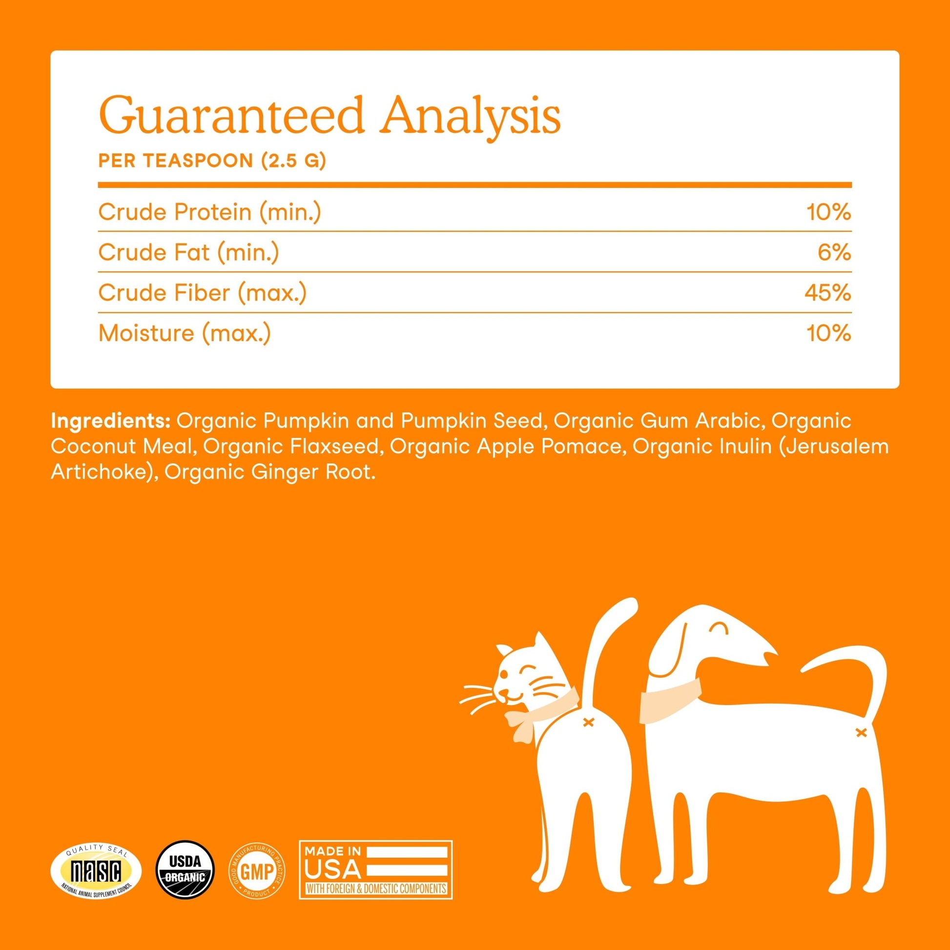 Fera Pumpkin Digestion Fiber Supplements 90 serving for dogs and catsCatsSuperpets Trading