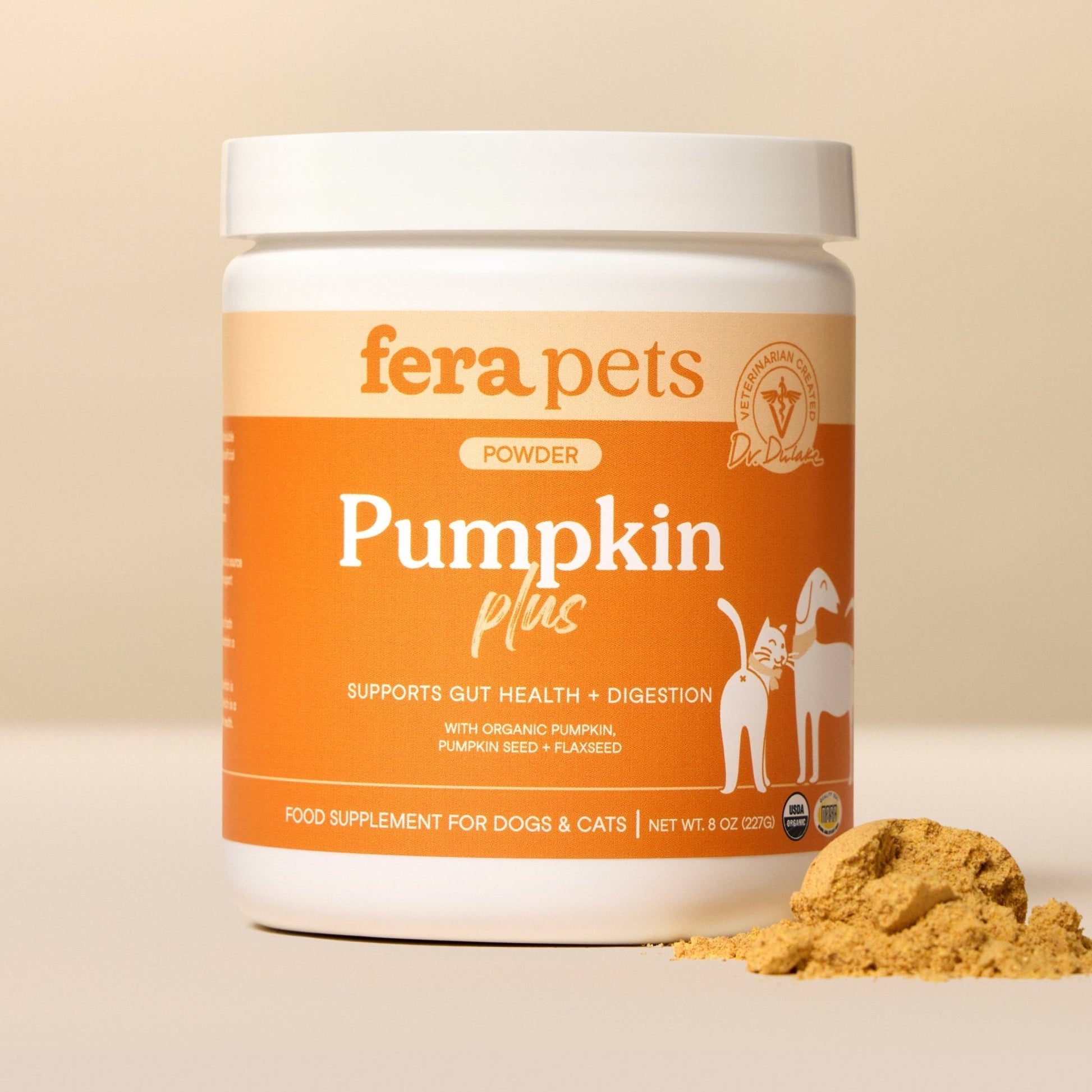 Fera Pumpkin Digestion Fiber Supplements 90 serving for dogs and catsCatsSuperpets Trading