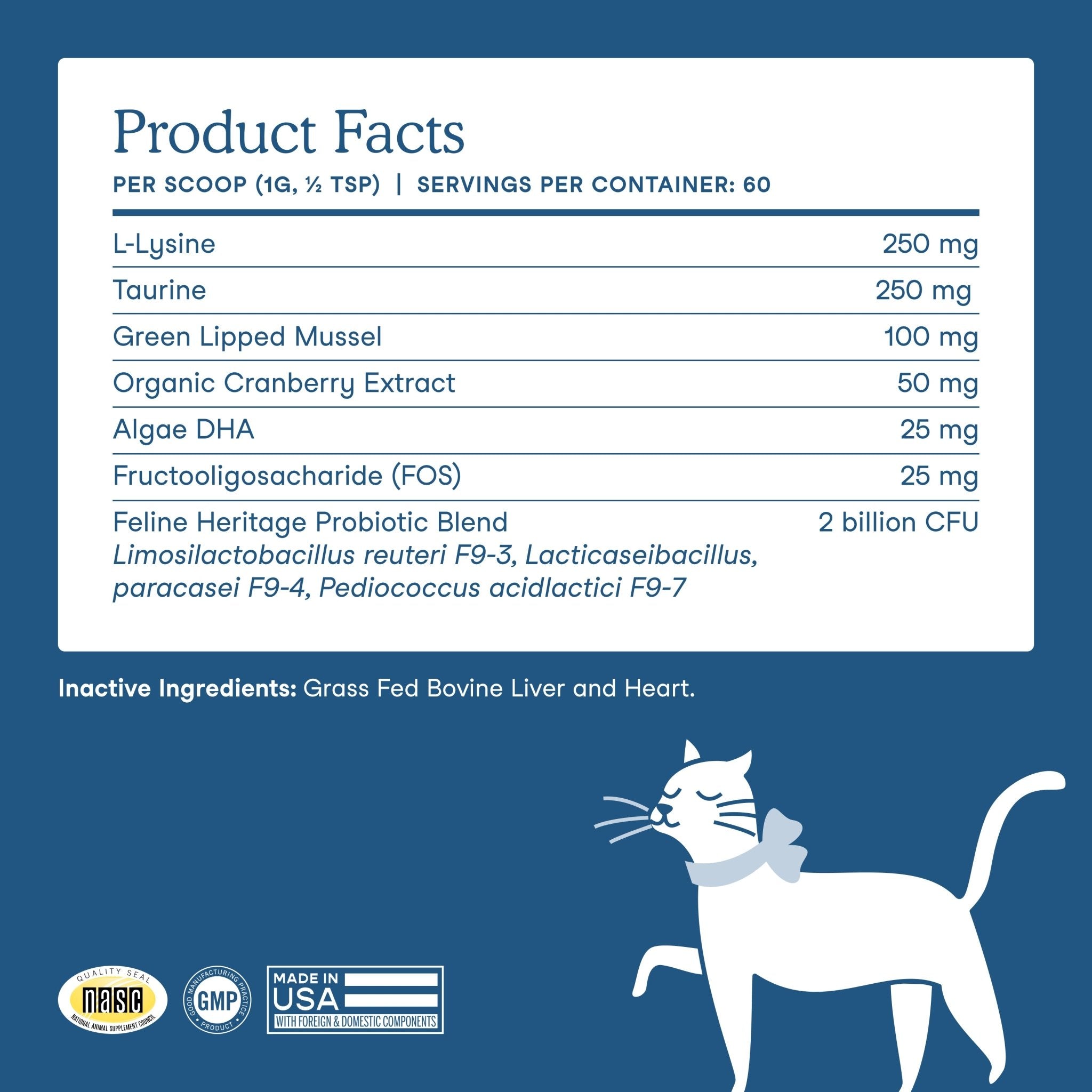 Fera Wellness Support Supplements 60 serving For catsCatsSuperpets Trading