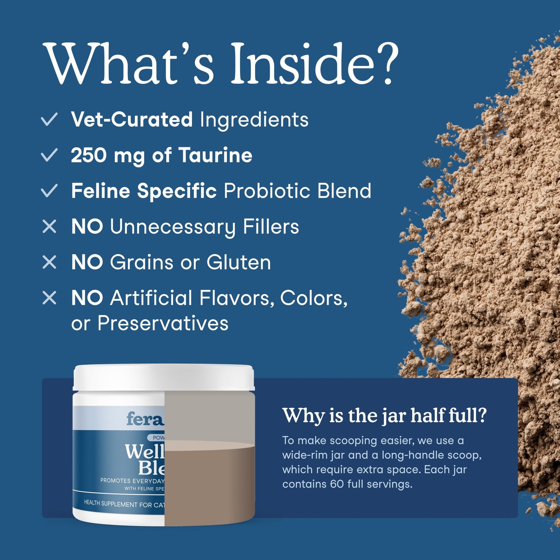 Fera Wellness Support Supplements 60 serving For catsCatsSuperpets Trading