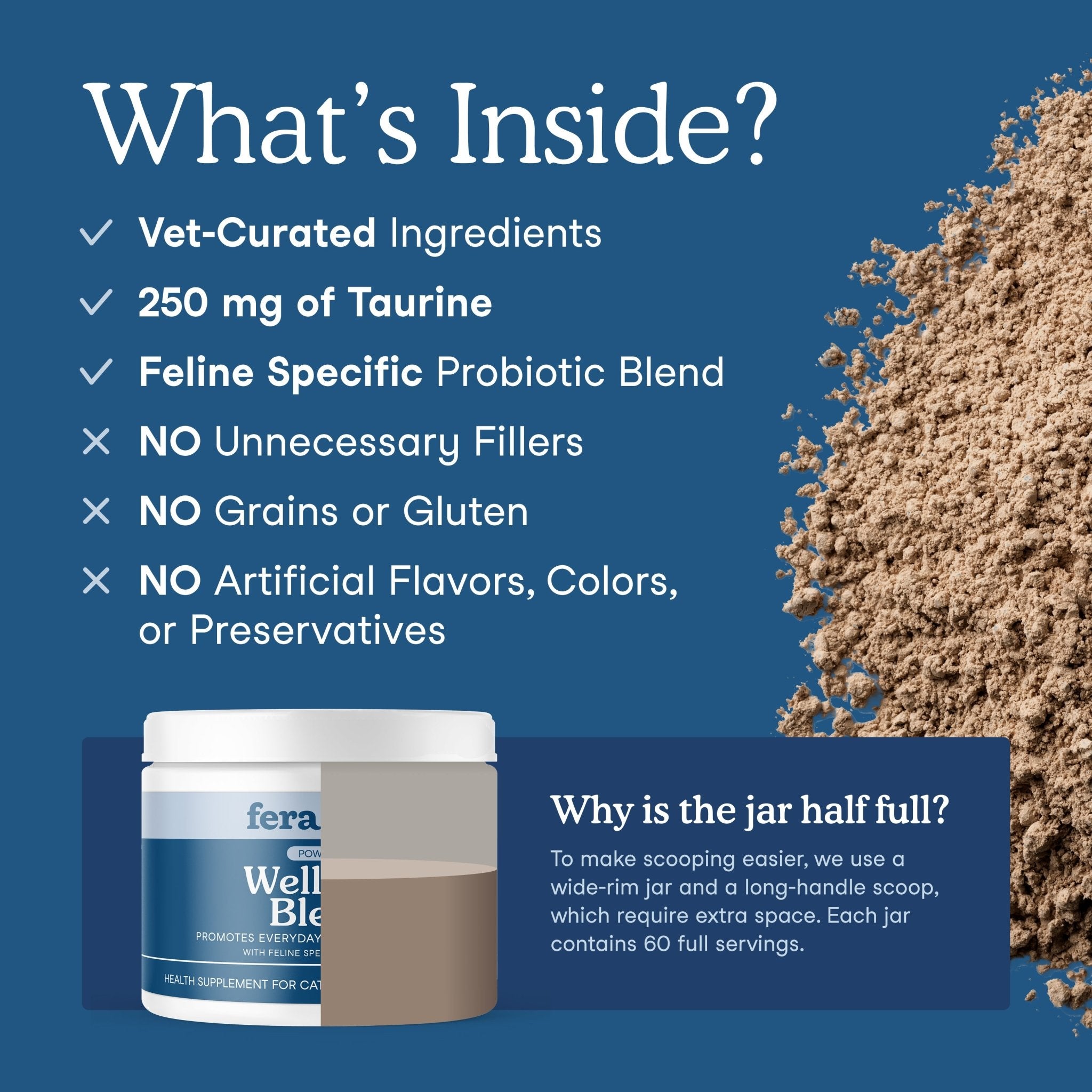Fera Wellness Support Supplements 60 serving For catsCatsSuperpets Trading